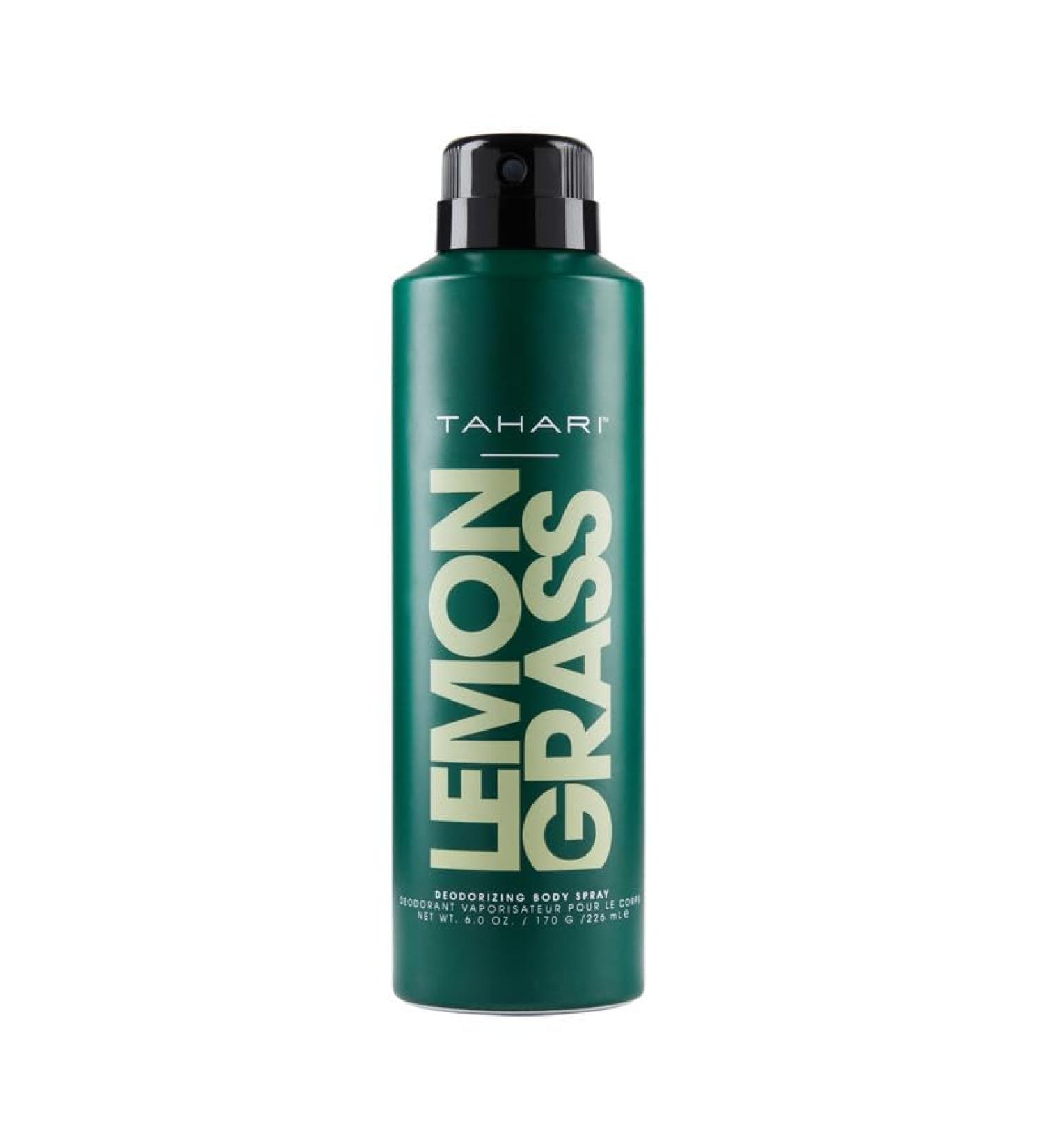 TAHARI For Men Lemongrass Deodorizing Body Spray 6.0 oz / 226 mL - Buy Online on GoSupps.com