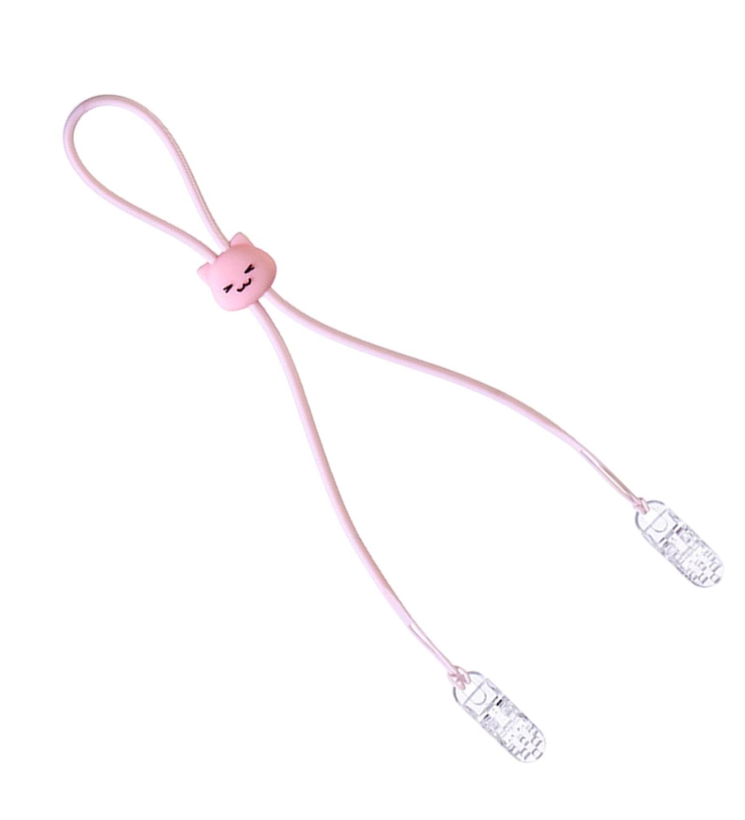 Shakven Bib Holder Cute Bear Napkin Holder Chain Clip Bibs Napkin Clip Lanyard Neck Strap Bib Clips Cultivate Self-Feeding Habits Baby Dining Clothing Protector Pink - Buy Online on GoSupps.com