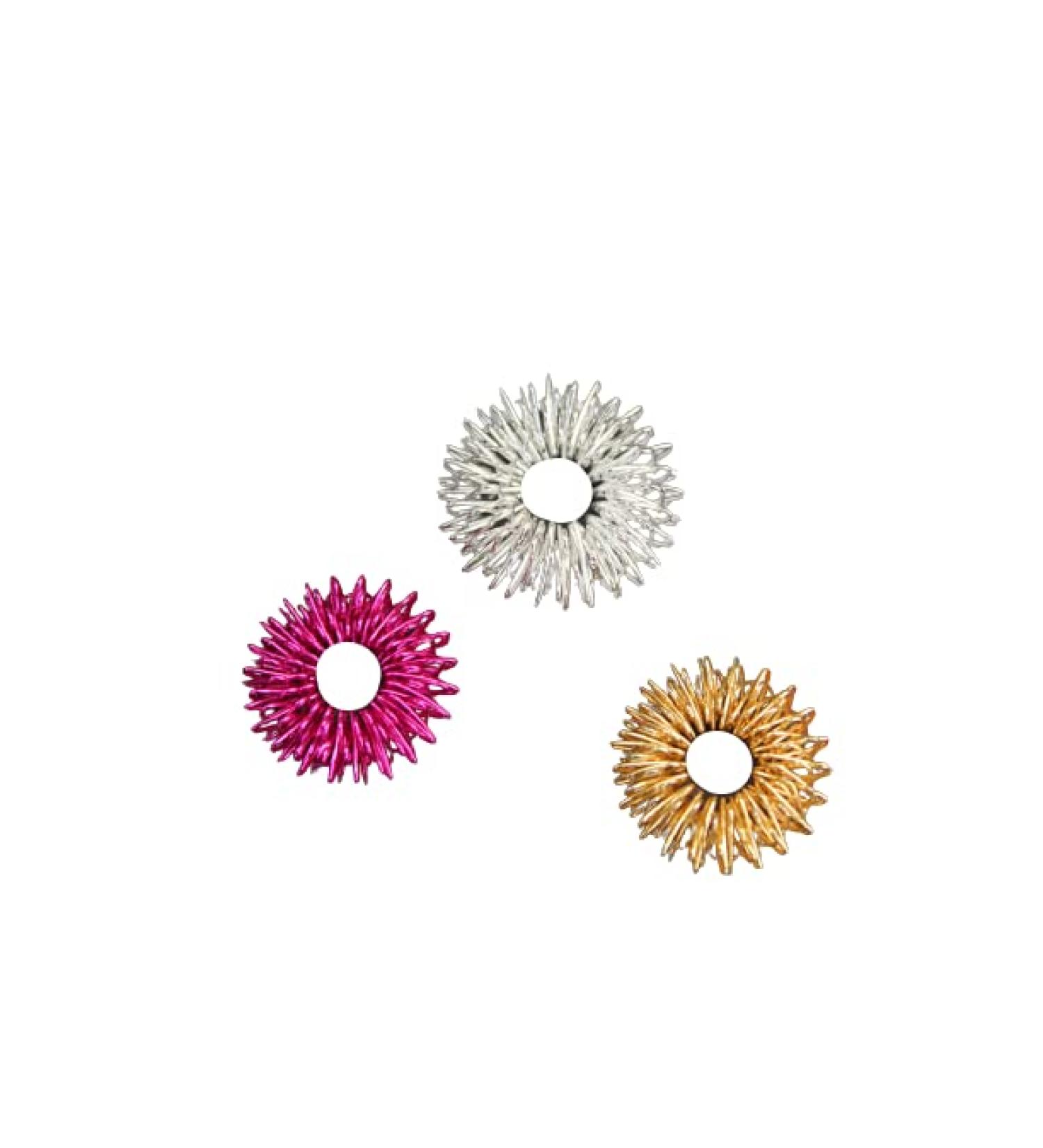 Jet Spiky Sensory Finger Rings - Acupressure Rings for Stress Relief | 10 Pack for Men Women & Kids - Buy Online on GoSupps.com