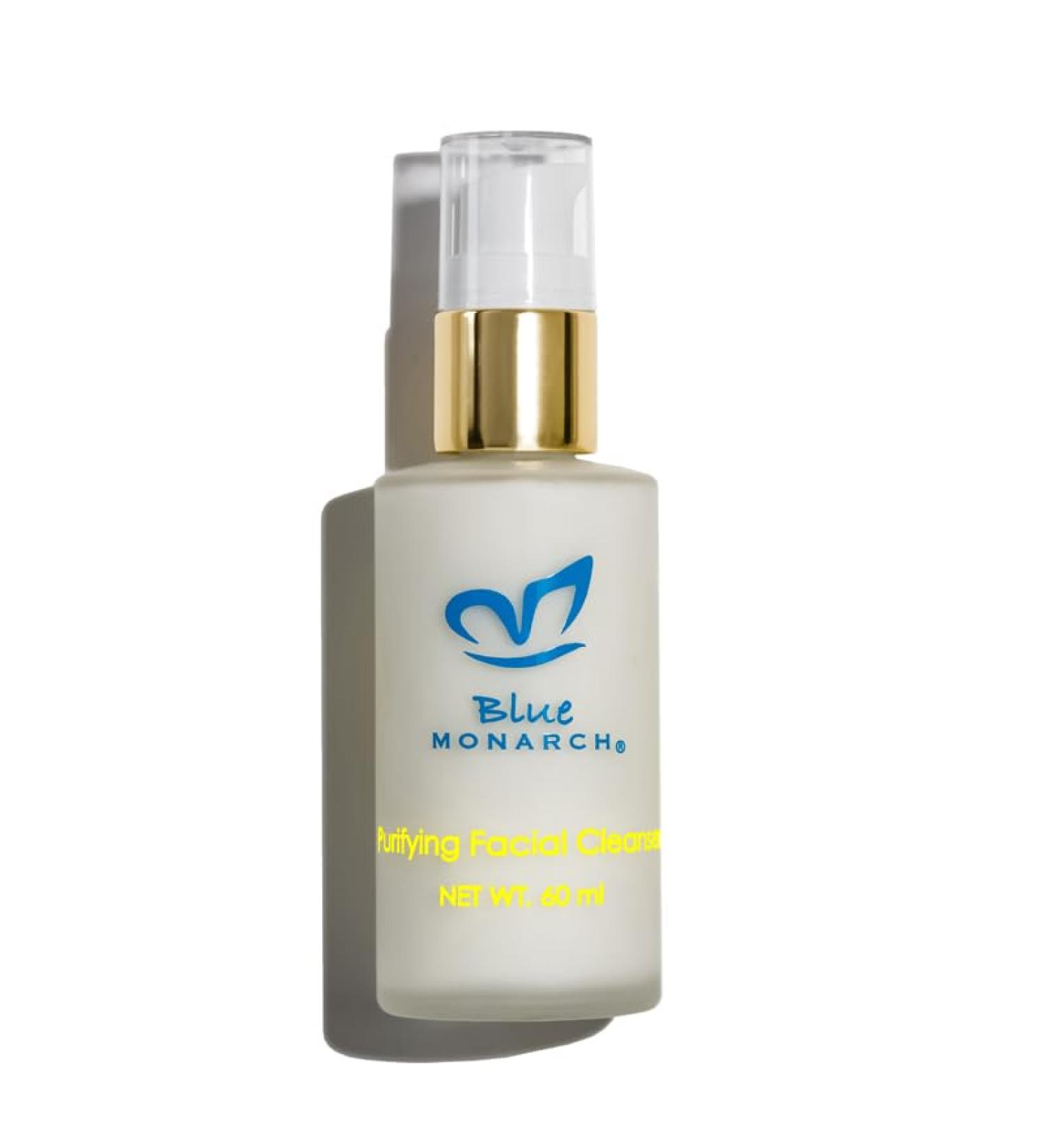 Purifying Facial Cleanser & Silk Sea Sponge for Normal to Oily Skin Leaves Skin Smooth Nourished Refreshed and Clean| All-Natural Ingredients Vegan Cruelty-Free (60ml)-