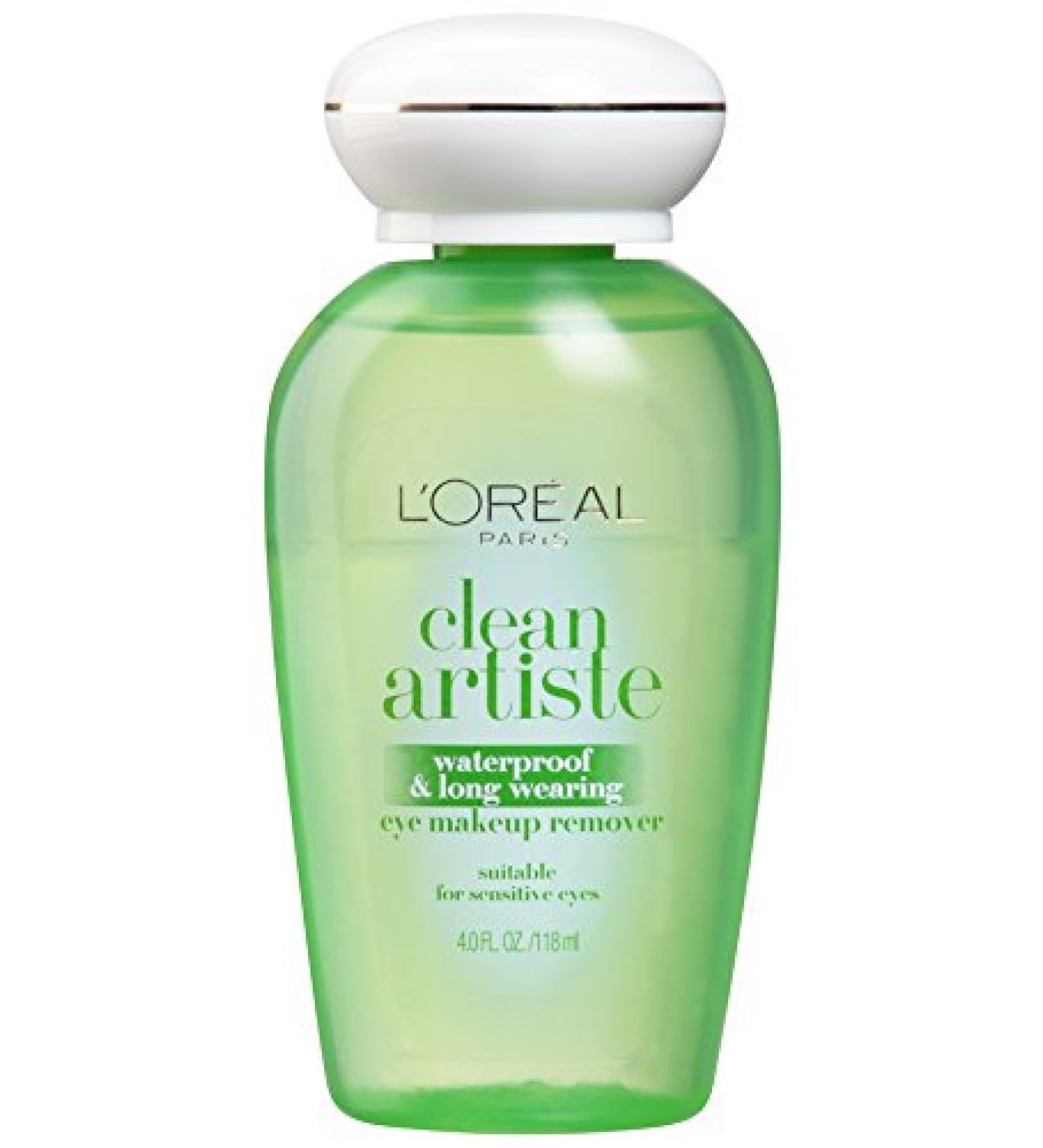 L'Oreal Clean Artiste Waterproof Eye Makeup Remover 4 oz - Gentle for Sensitive Eyes - Buy Online on GoSupps.com