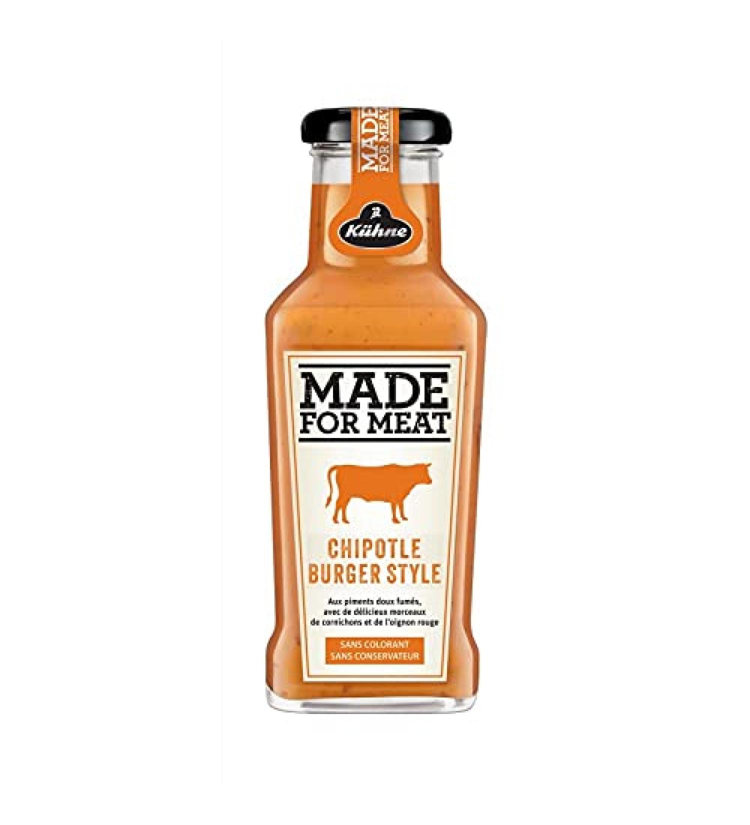 KUHNE Made For Meat Chipotle Burger Style Sauce 235 ml - Pack of 3 - Buy Online on GoSupps.com