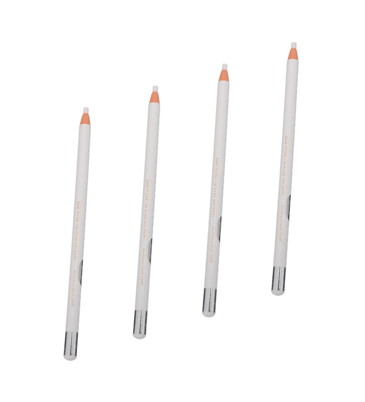 WOONEKY 4pcs White Line Drawing Eyebrow Pencil Makeup Eyeliner Tool Eye Liner Pens Makeup Tool Make up Kit - Buy Online on GoSupps.com