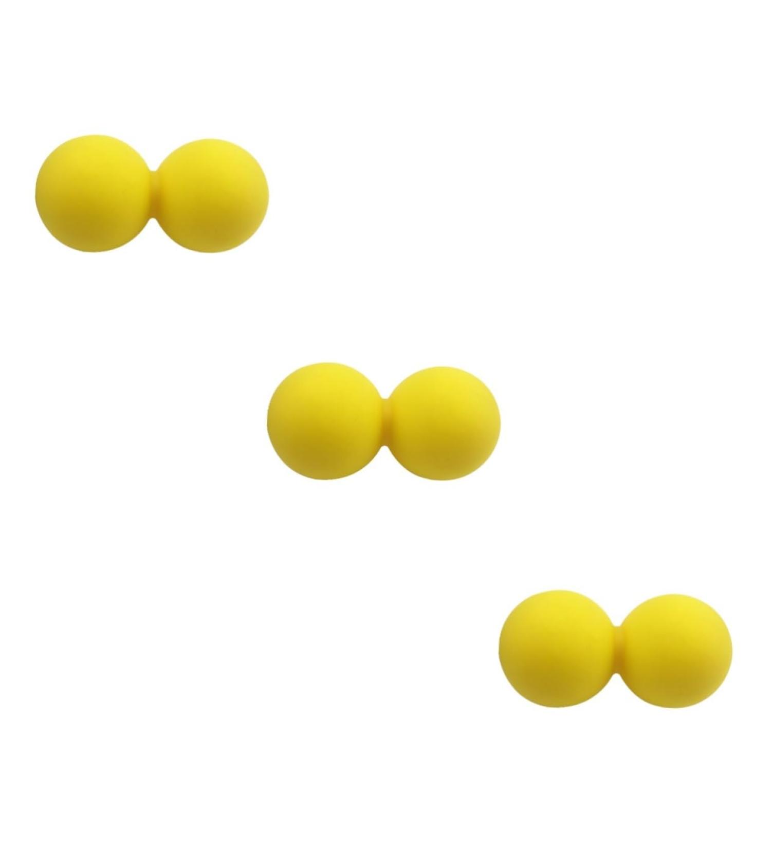 Frcolor 3-Pack Peanut Massage Balls | Muscle Roller & Foot Massager | Joint Pain Relief | Microfiber Towels Included - Buy Online on GoSupps.com