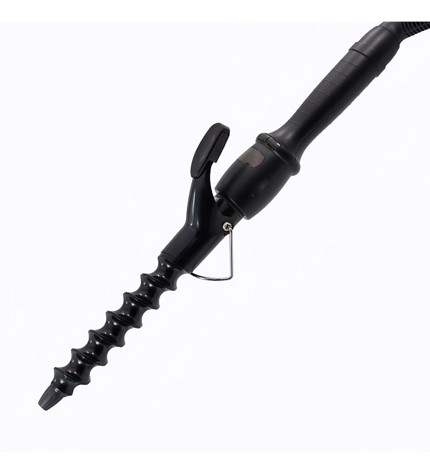 Spiral Hair Curler Beach Wave Curler 25mm Spiral Curling Iron Wand Professional 1 inch Ceramic Crimping Iron for Short and Long Hair LCD Display Hair Crimper Beach Wave Curler Hair Wand - Buy Online on GoSupps.com