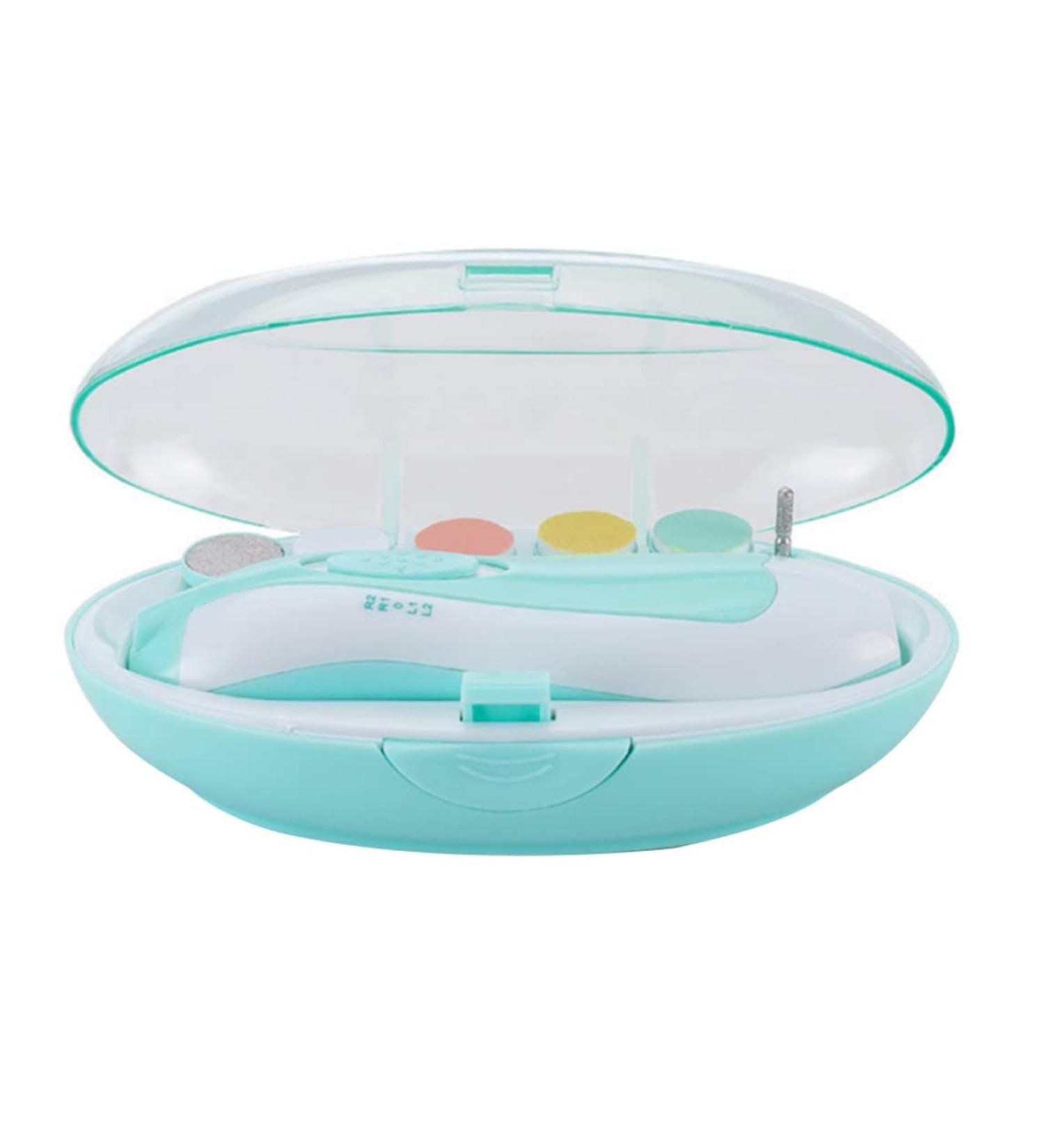 Baby Nail File Electric Nail Trimmer Infant Manicure Set with 6 Grinding Heads for Nail Care Scissors - Buy Online on GoSupps.com