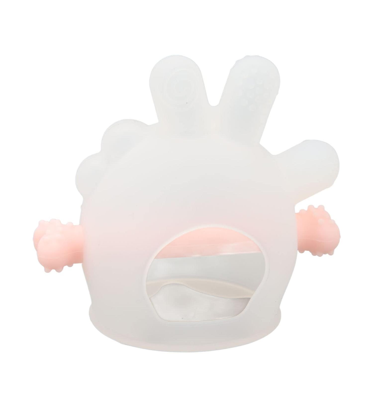 Soothing Pacifier Toy  Silicone Comfortable Infant Teething Toy Safe for Teething Relief for Toddler(Pink) - Buy Online on GoSupps.com