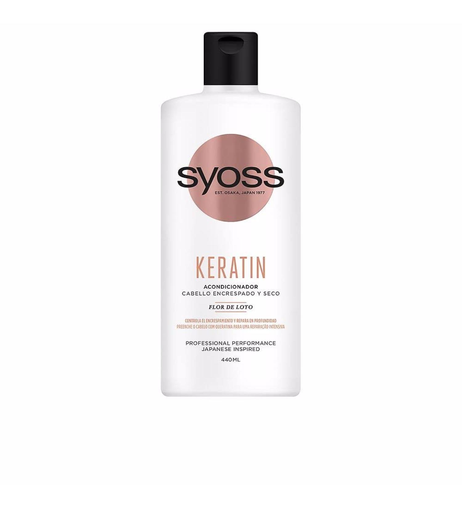 Syoss Keratin Conditioner for Frizzy and Dry Hair 440 Ml Unisex