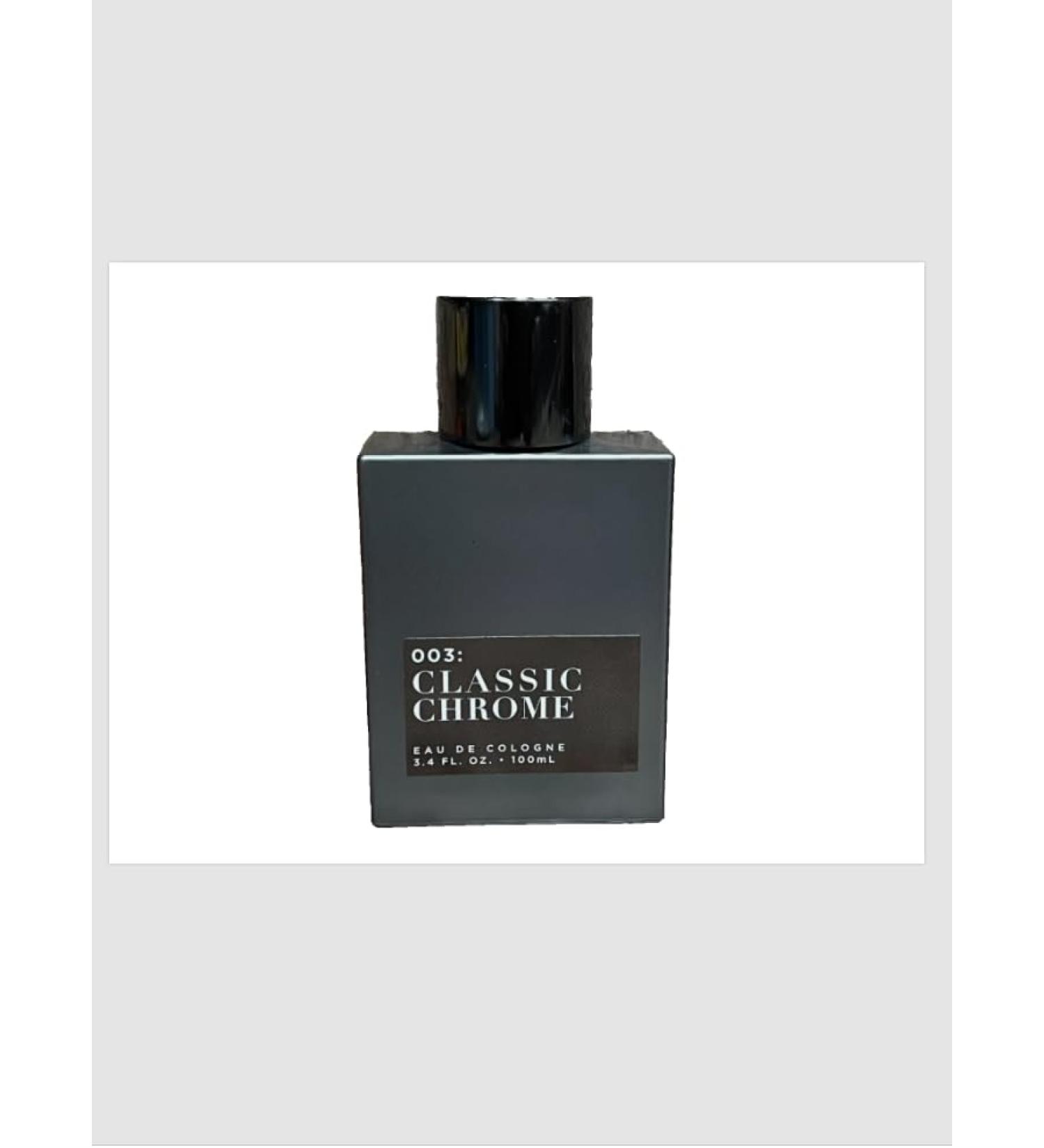 Tru Fragrance 003 Classic Chrome Men Cologne Spray 3.4oz 100ml