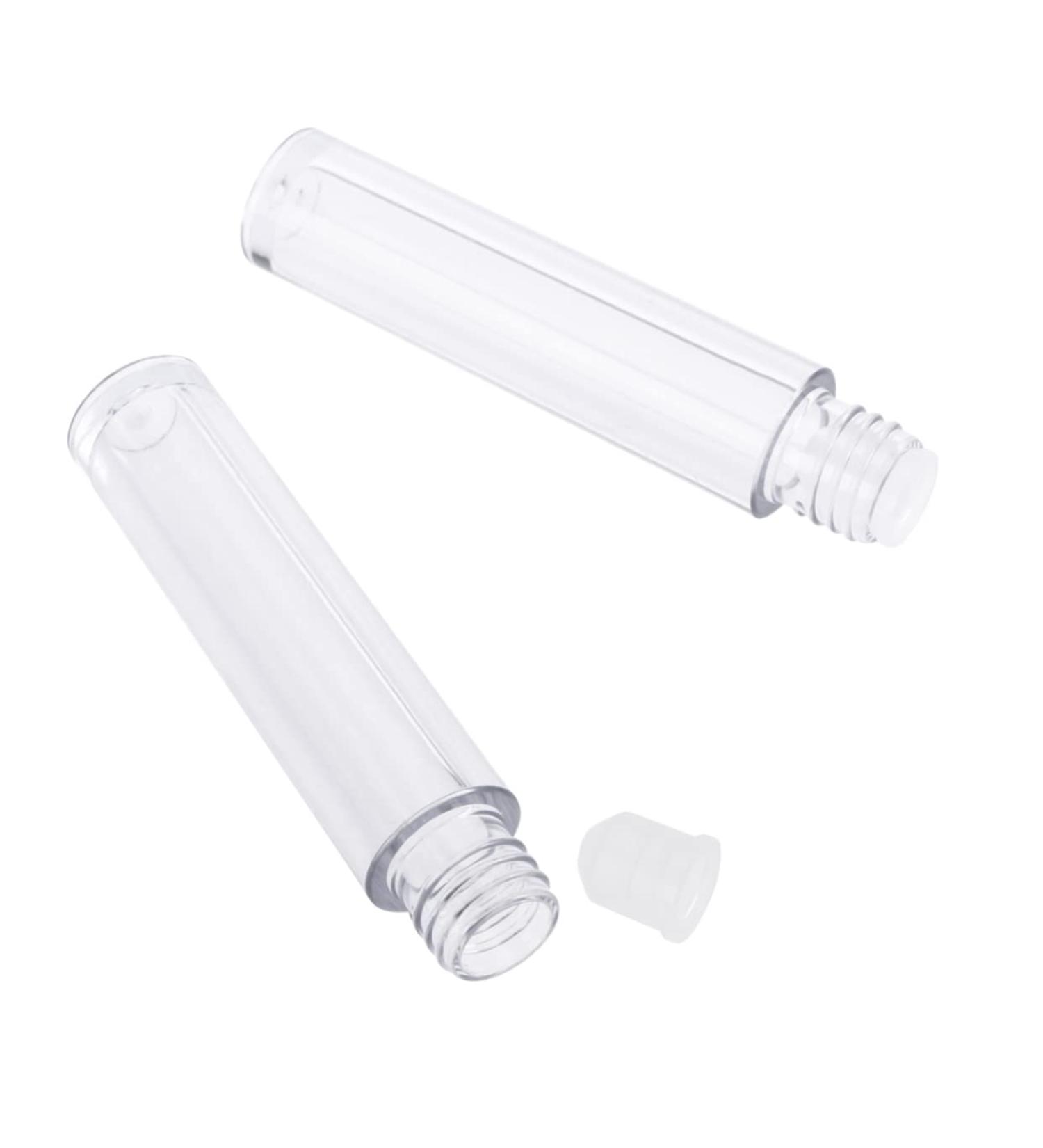 Beatifufu 6pcs Eyelash Brush Tube Eyelash Grower Tube Eyelash Remover oil Mascara Empty Tube Black