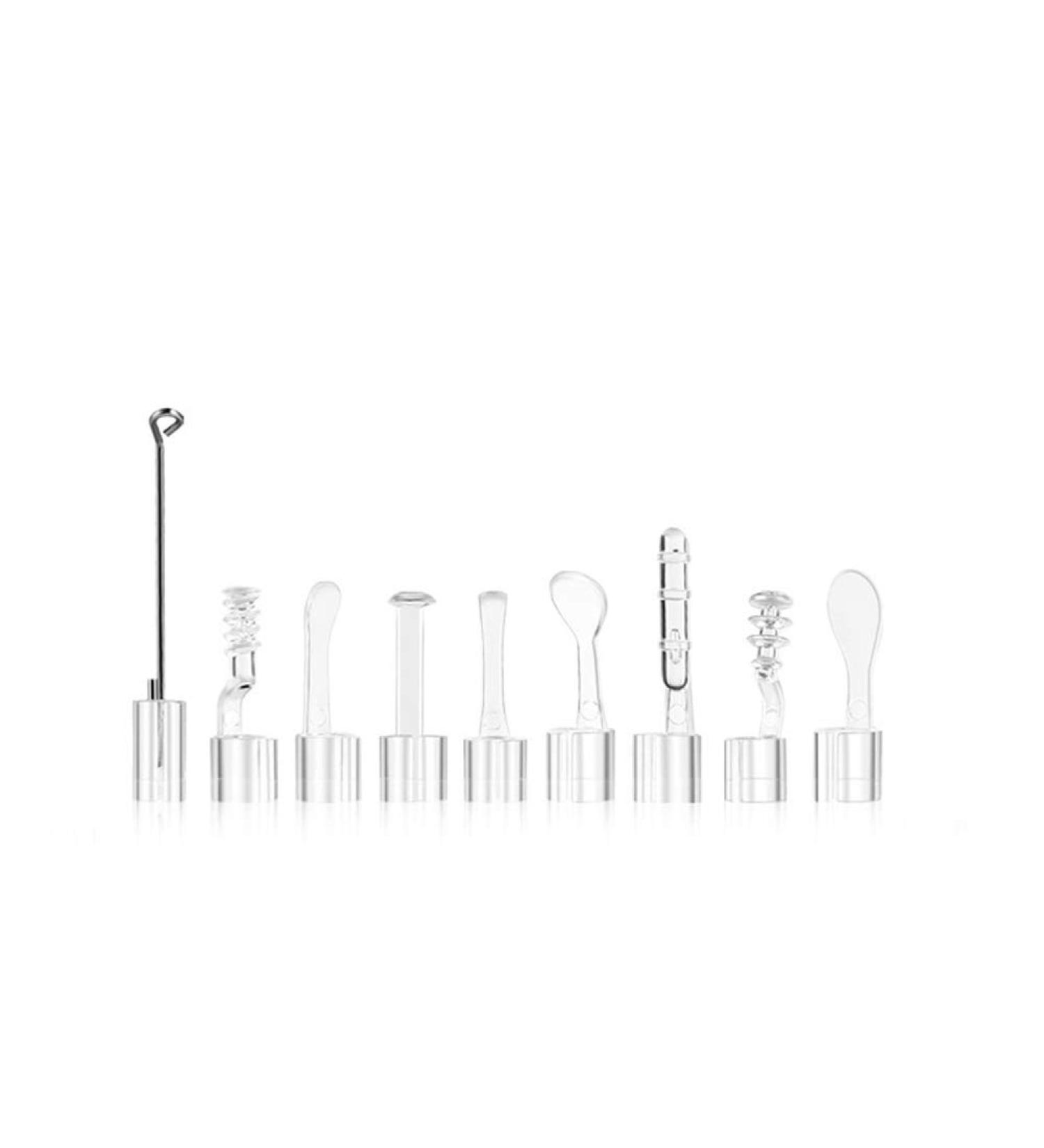 Jiusion 9PCS Metal Ear Spoon Set for Otoscope - Spiral Ear Pick for Adults & Children - Buy Online on GoSupps.com