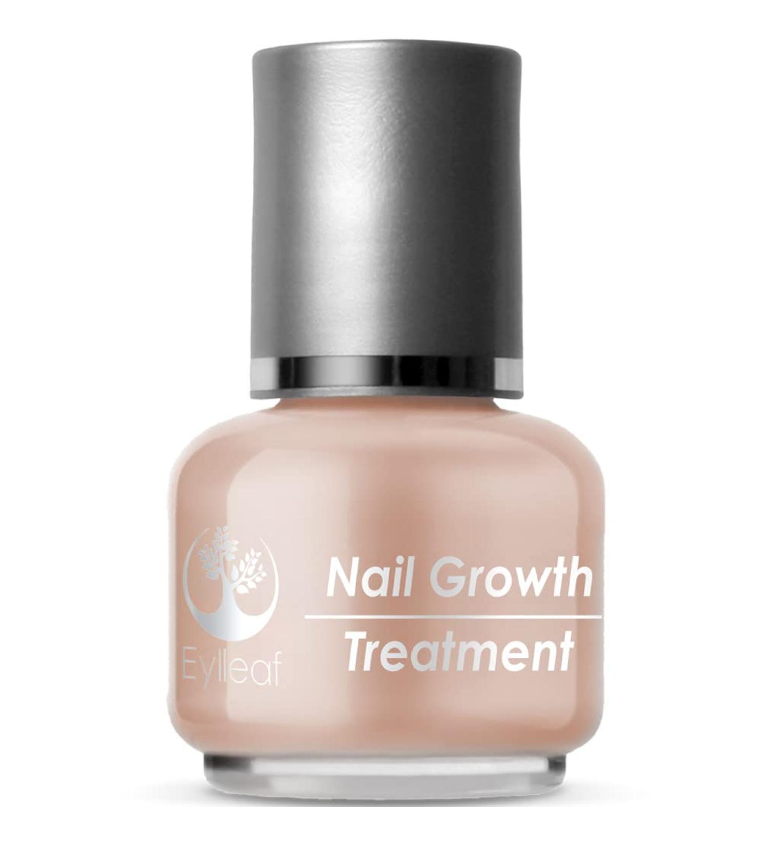 Eylleaf Nail Growth Treatment with Argan Oil, Vitamin E, B5 & Sea Minerals - 15ml (Milky Tint) | Nourishing Care for Strong & Healthy Nails - Buy Online on GoSupps.com