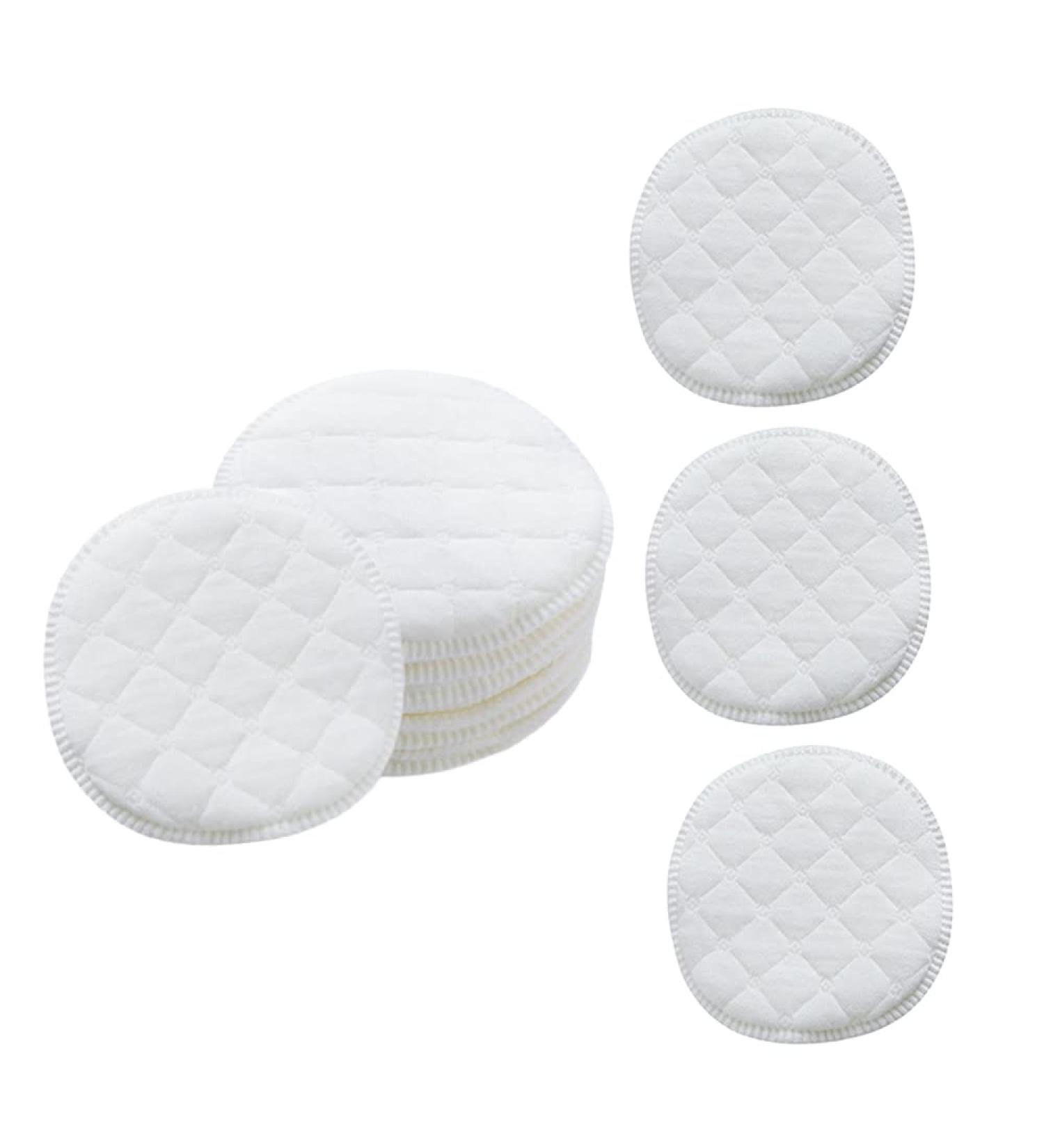 12-Pack Cotton Nursing Pads - Highly Absorbent Double Layer Breast Milk Pads for Maternity Breastfeeding - Buy Online on GoSupps.com