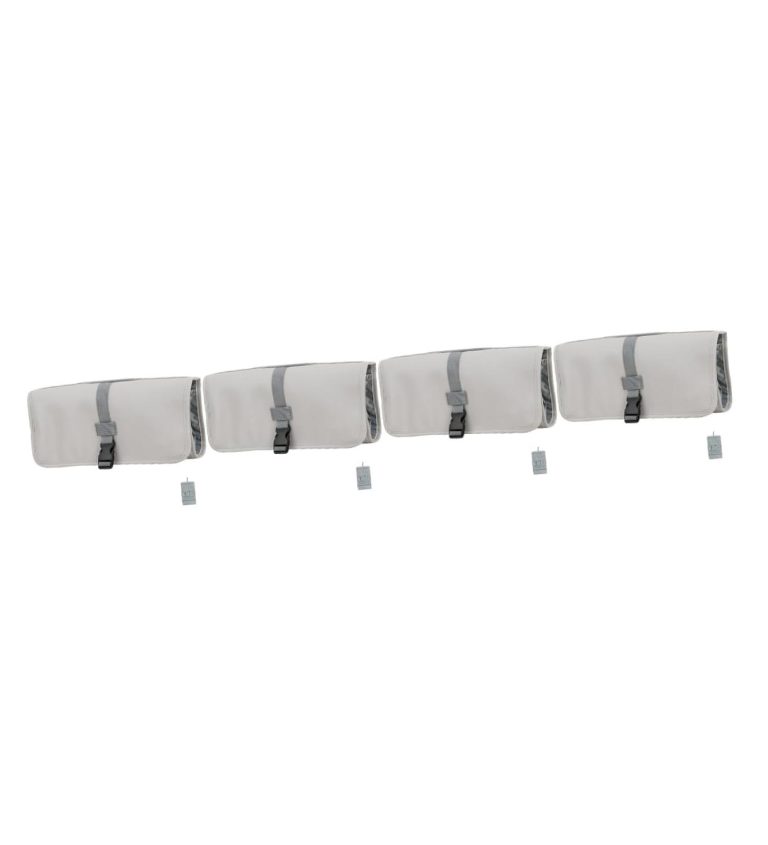Baluue 4pcs Multifunctional Storage Bag Travel Pouch for Hair Styling Tools Folding Comb Men Leather Grey 69X35CMx4pcs Greyx4pcs - Buy Online on GoSupps.com