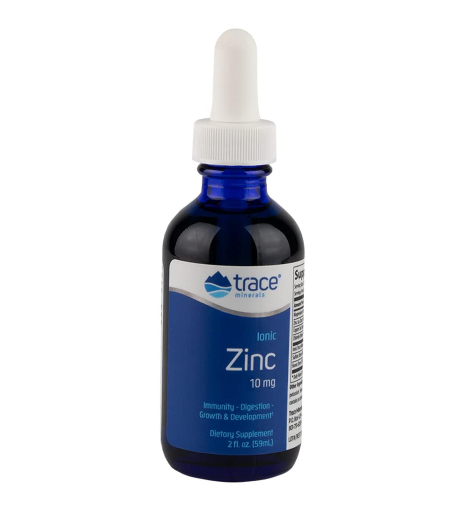 Trace Minerals Research Ionic Zinc 50 mg - Immune Support, 2 fl oz (59 ml) - Buy Online on GoSupps.com