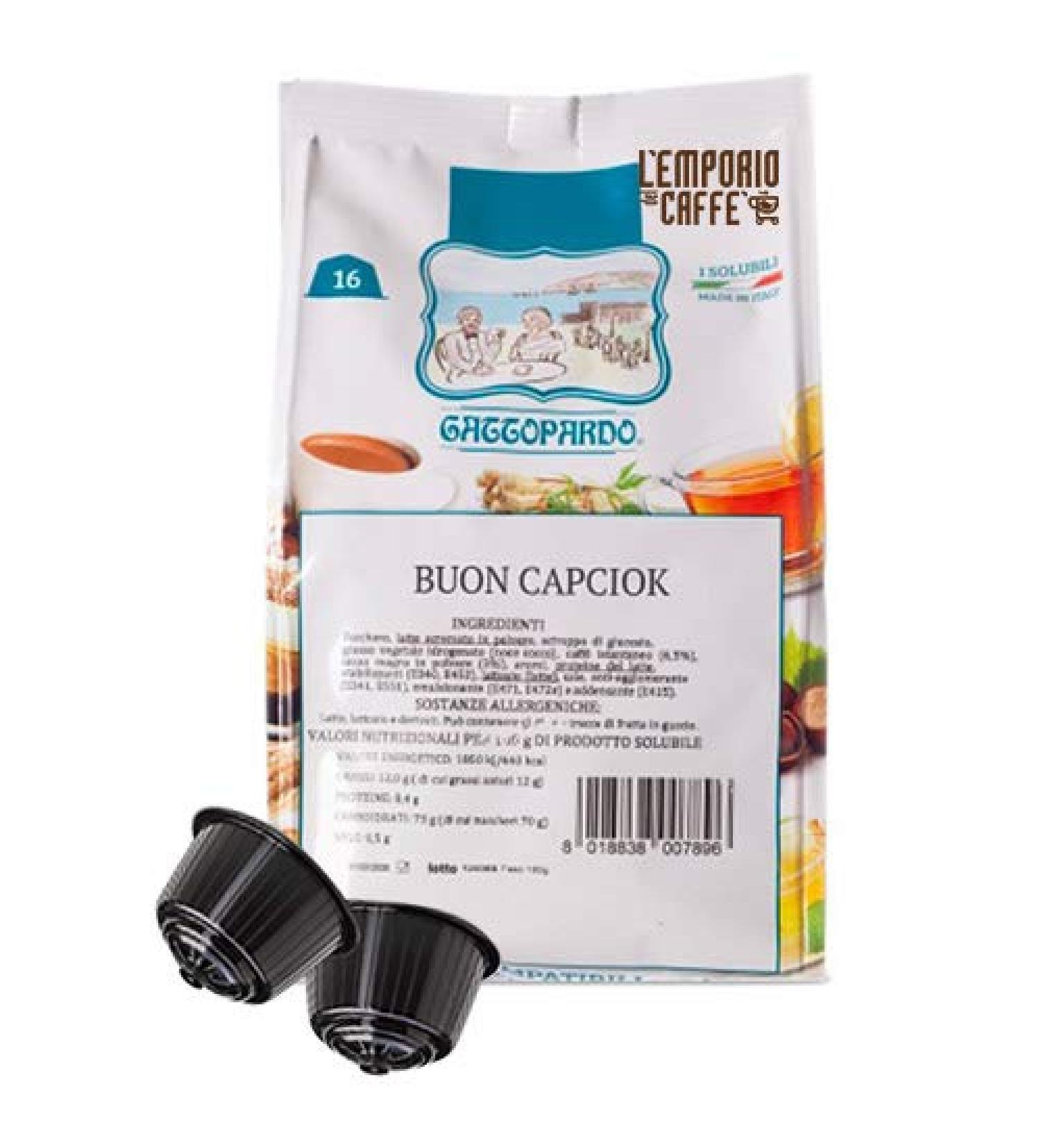 128 Gattopardo CAPCIOK Capsules Compatible with Nescafe Dolce Gusto