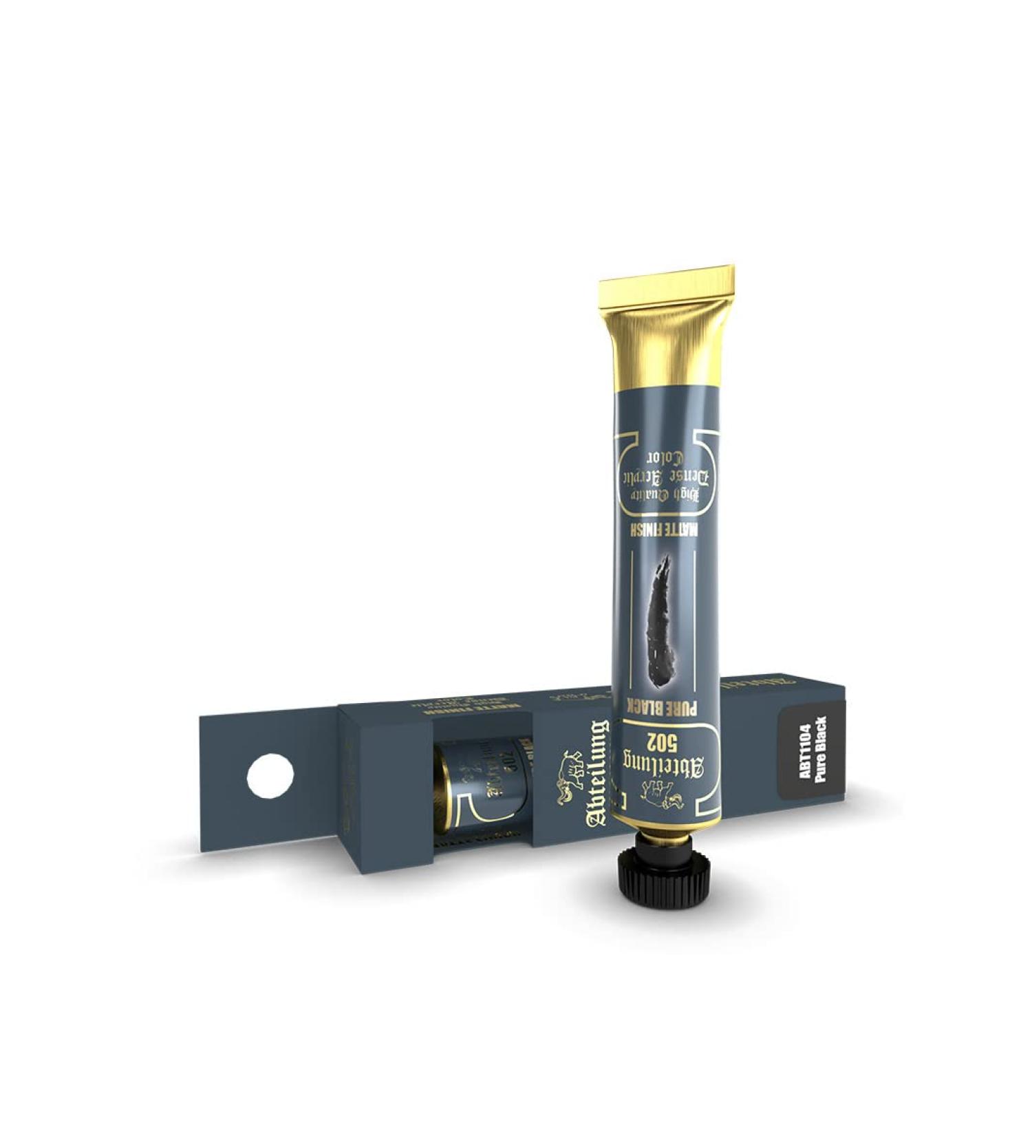 Abteilung 502 Acrylic Color ABT1104 Pure Black (20ml Tube)