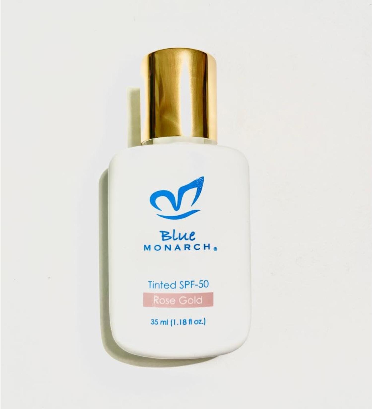 Tinted Sunscreen SPF 50 - Ultra-Light Mineral Sunscreen with Zinc Oxide | Rose Gold | Travel Size 1.1oz | Sensitive Skin Approved | All Skin Types - Buy Online on GoSupps.com