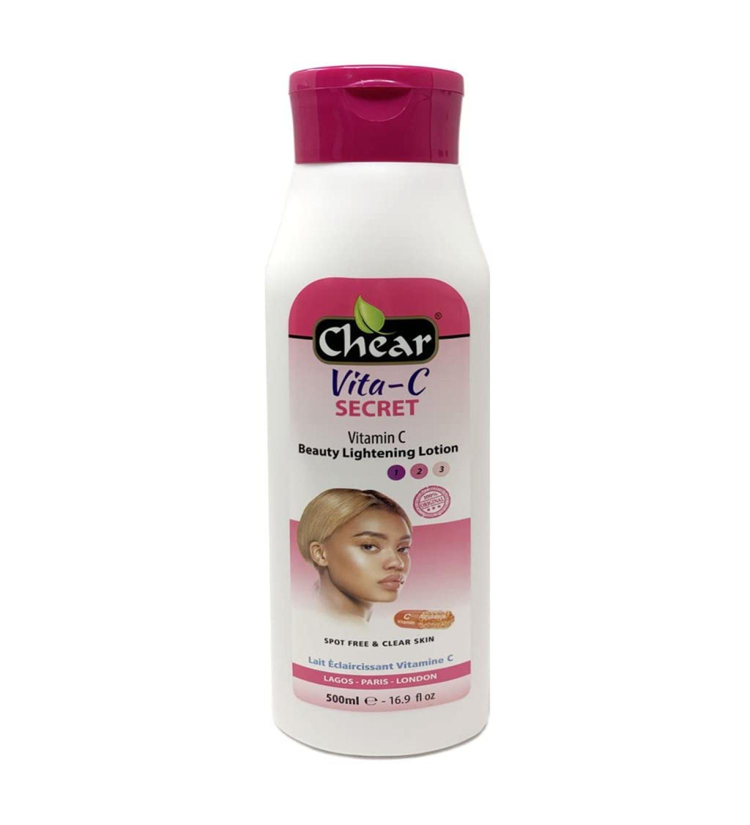 Chear Vita C Secret Skin Lightening Beauty Lotion 500ml with Vitamin C