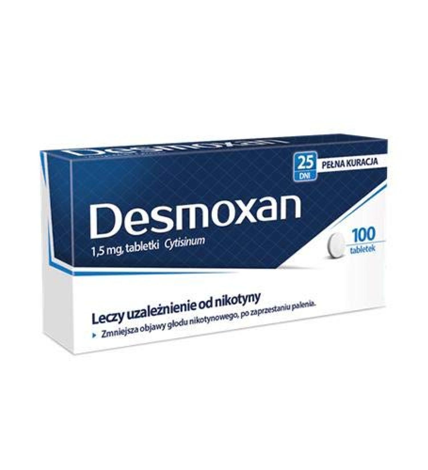 Desmoxan 1.5 mg tablets cytisine 100 tablets