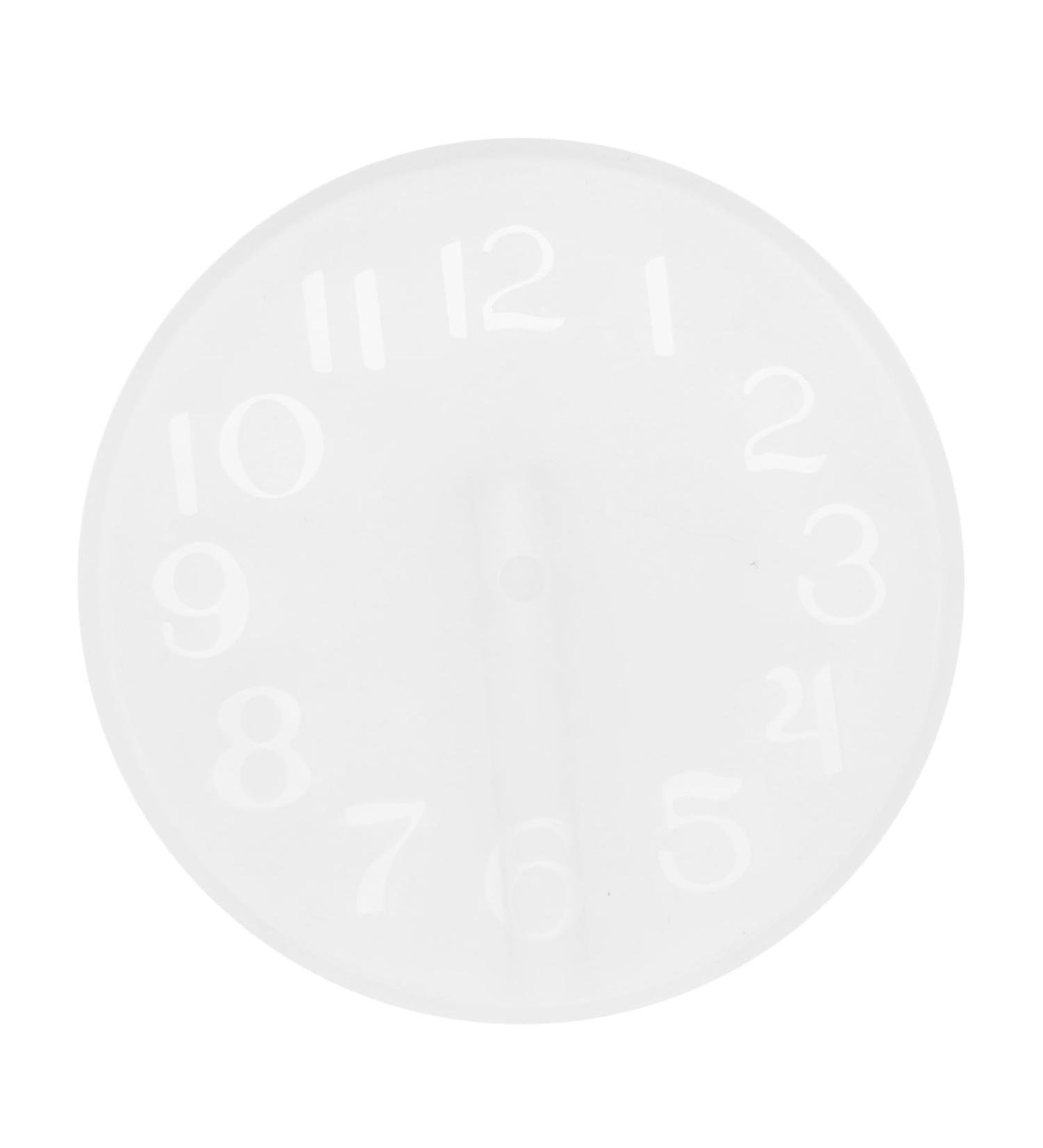 NUOBESTY 1pc Moulds Ornament Mold Wall Crystal Manual Home Epoxy Craft Diy Silicone Resin Clock Time Casting White 15.5X15.5CM - Buy Online on GoSupps.com