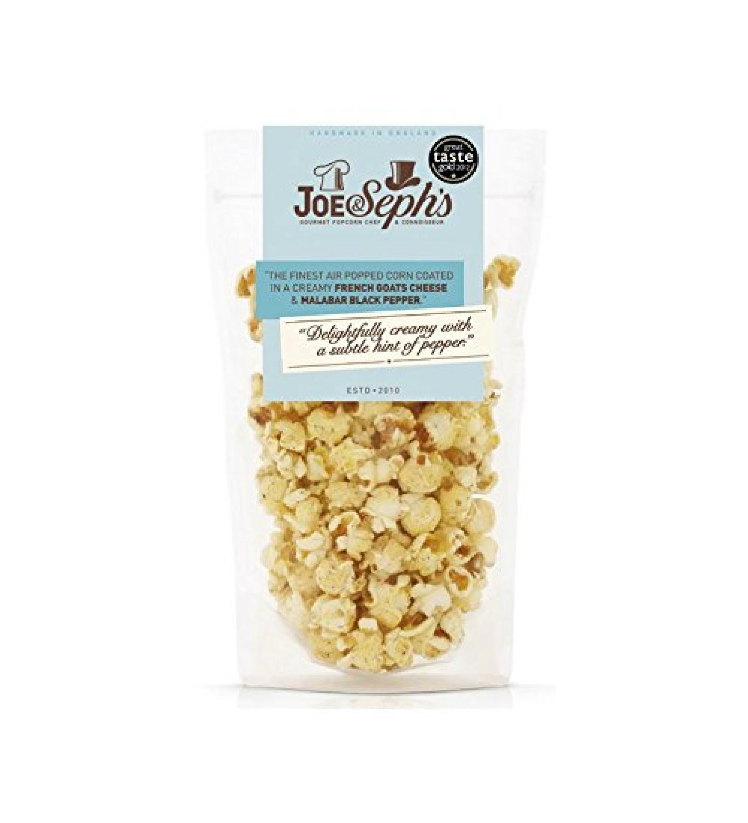 Joe & Seph's Fromage De Chèvre Et Poivre Noir Popcorn 70G (Paquet de 4)