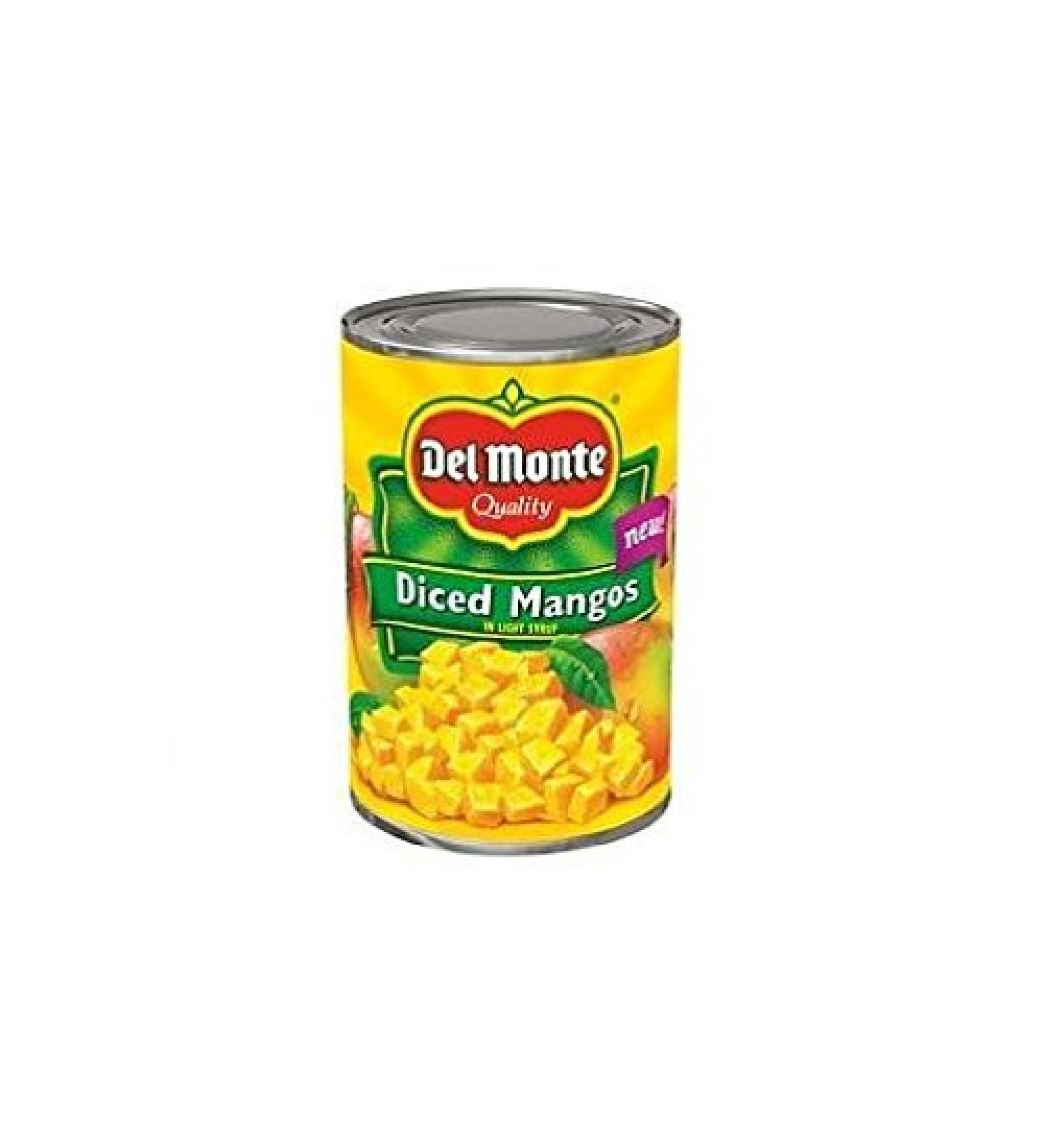 Del Monte Diced Mangos in Light Syrup (Pack of 3) 15 oz Cans