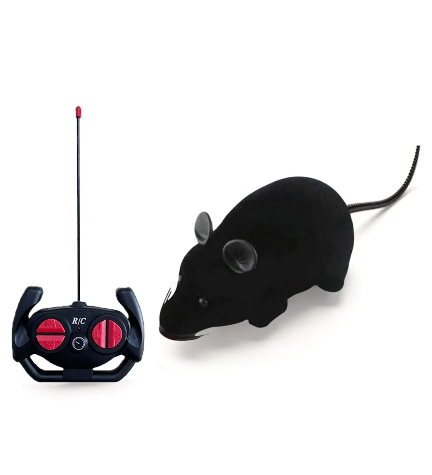 Remote Control Mouse Cat Toy HIMM Wireless Electronic RC Mouse Rat Pet Toy Running Wheel Plush Rat Chasing Prank Toy for Cats Dogs Pets Kids Novelty Gift (Black) - Buy Online on GoSupps.com