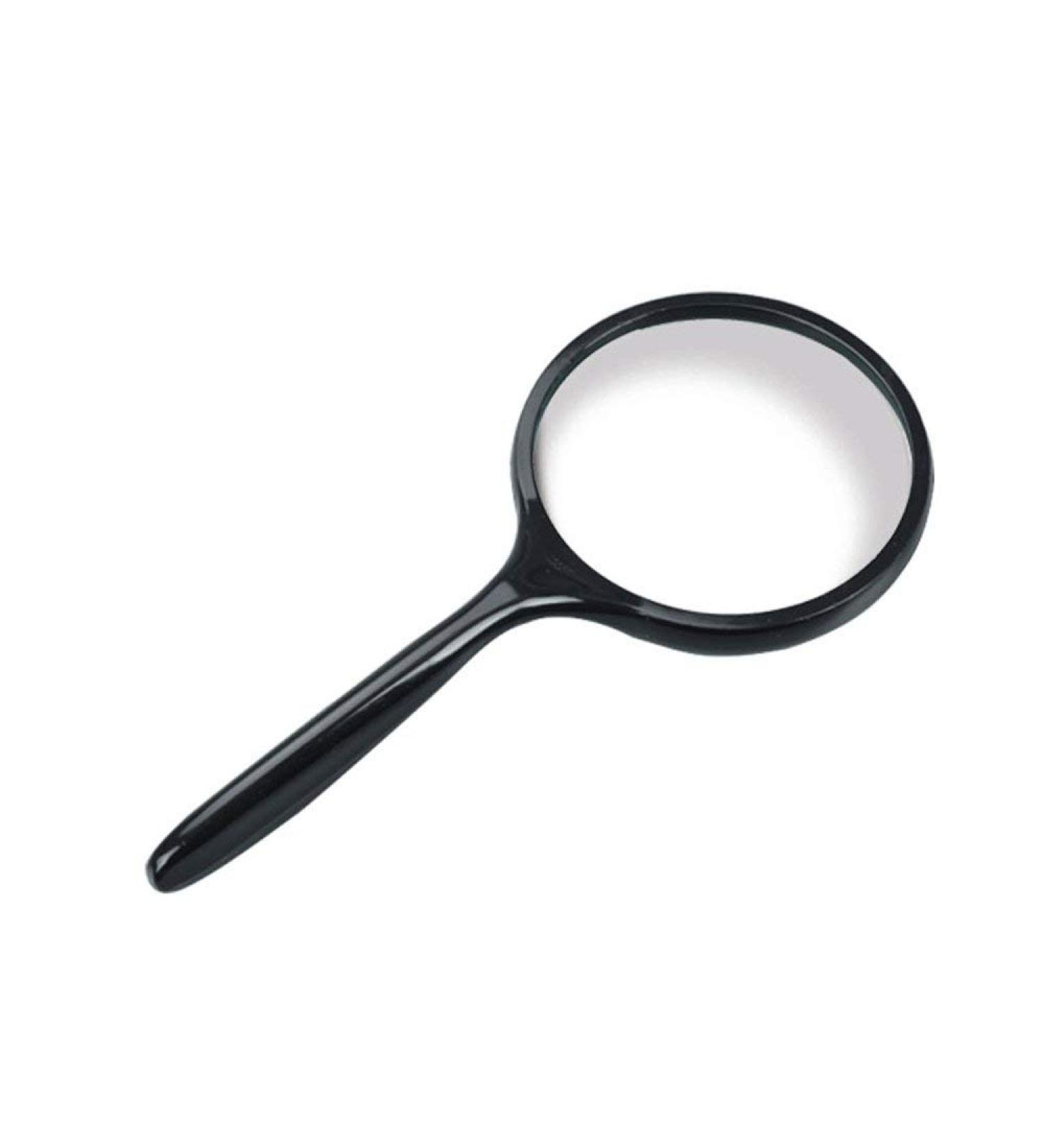 100mm Glass Optical Glass Engineering Plastic Handheld HD Large Mirror 5X Old People Student Child Learn Reading Good Times - Buy Online on GoSupps.com