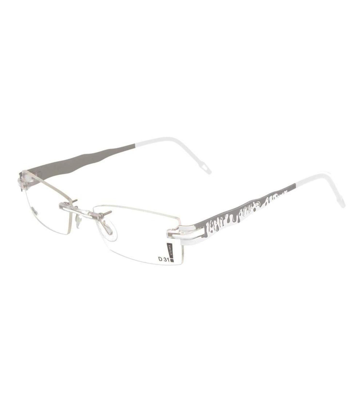 switch it set Combi 3220 interchangeable temples made of titanium in the colour silver-white inside palladium matt