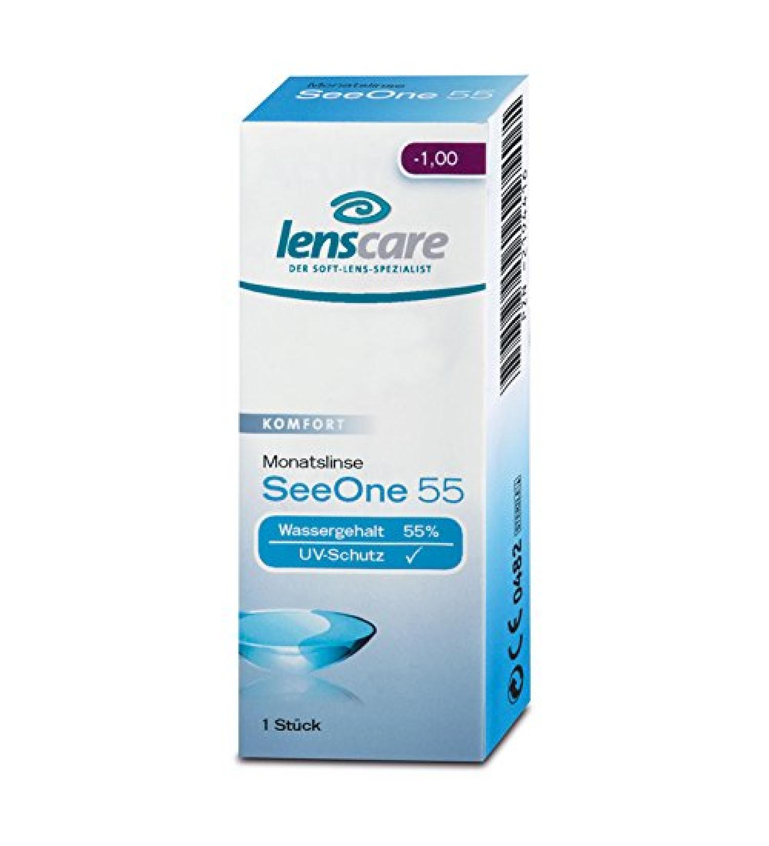 LENSCARE SeeOne 55 monthly lens -1.50 dpt 1 pc