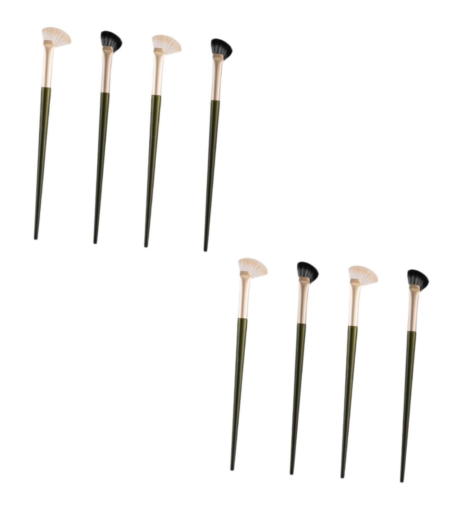 Healeved 8 Pcs Nose Shadow Brush Angled Eyeshadow Brush Concealer Brush Nose Makeup Brush Wooden Handle - Buy Online on GoSupps.com
