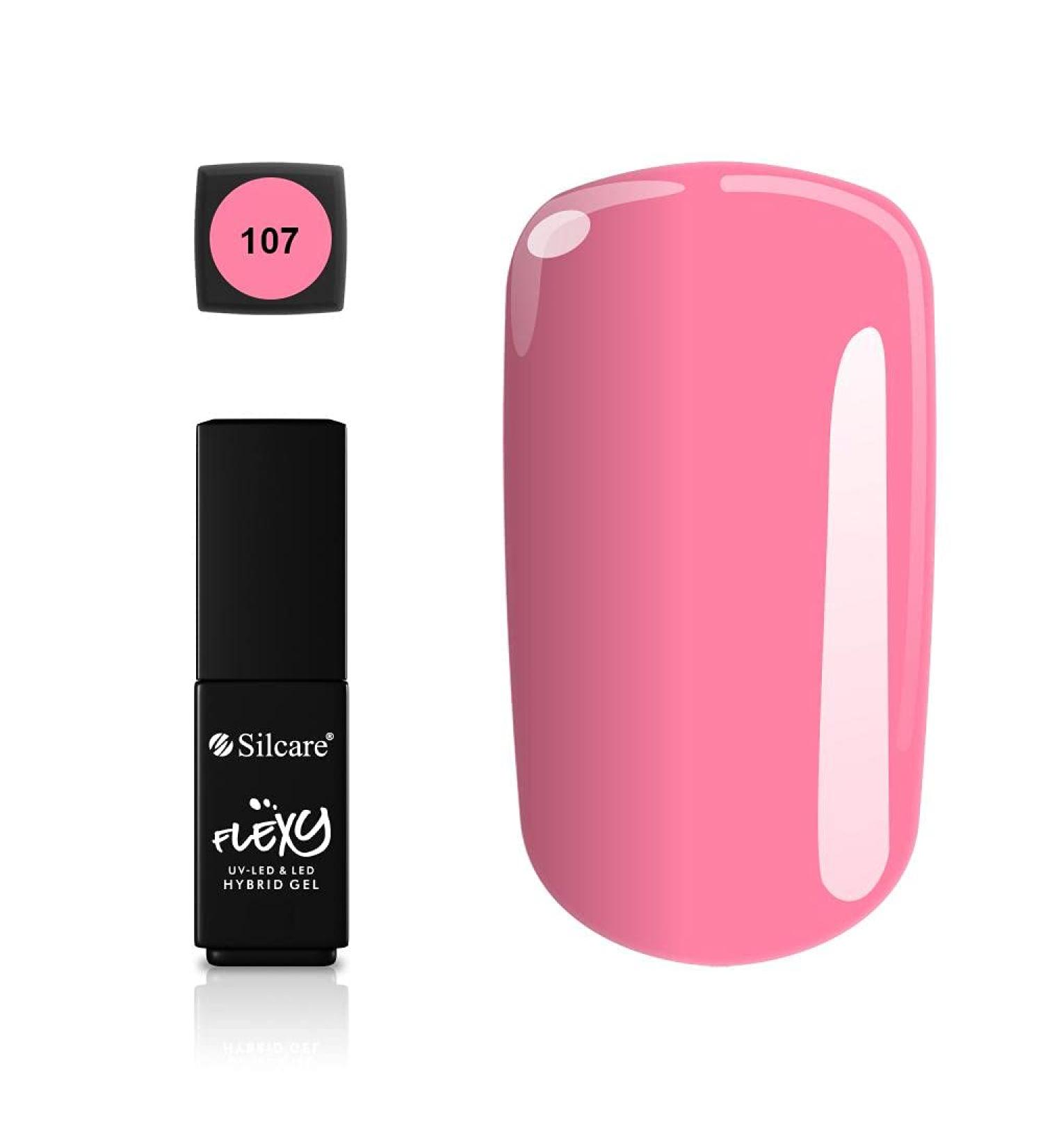 Roxie Cosmetics Silcare Soak-Off Hybrid Gel Manicure - UV & LED Gel 4.5g Color 107 | Long-lasting & Vibrant Color for Perfect Nails - Buy Online on GoSupps.com