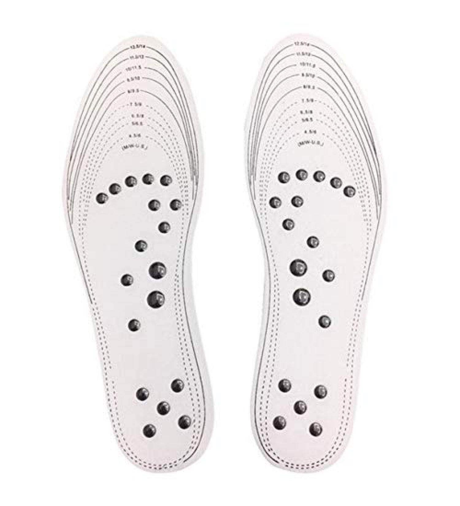 Memory Foam Acupressure Magnetic Massage Insoles - Pain Relief & Improved Circulation - One Size Fits Most - Buy Online on GoSupps.com