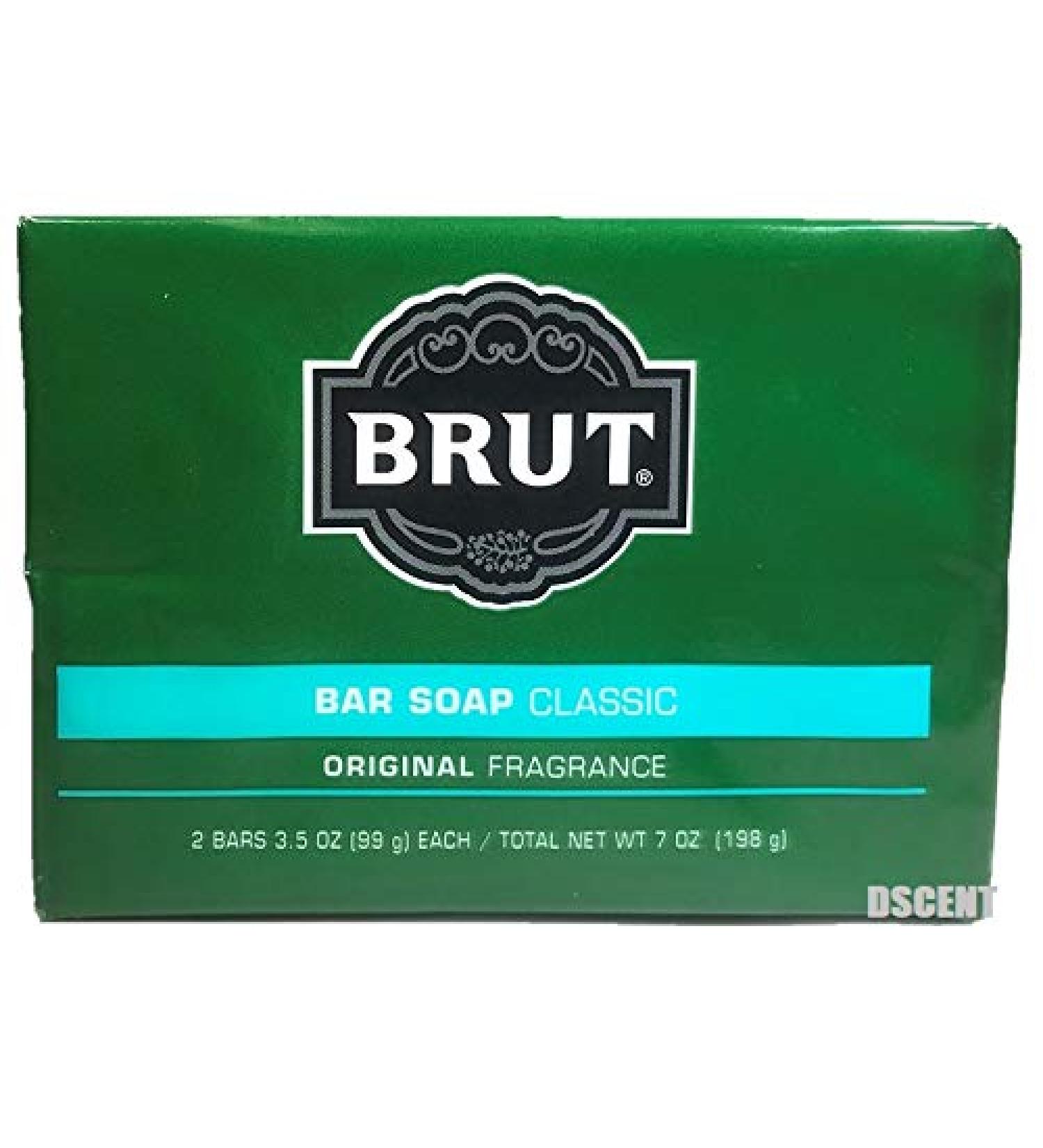 Faberge Brut Bar Soap 3.5 oz - Pack of 2 | Luxurious Body Care Essentials - Buy Online on GoSupps.com