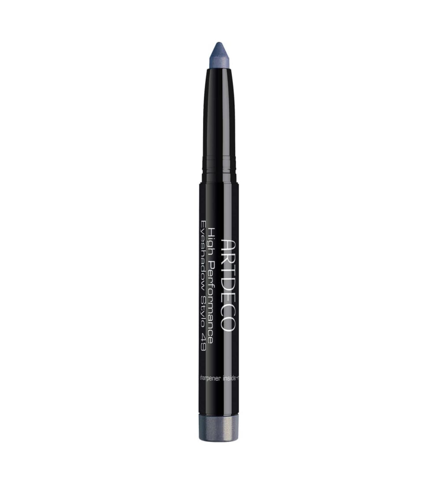 Artdeco High Performance Eyeshadow Stylo - 3 in 1 pen: eyeshadow pen eyeliner and kajal - 1 x 1.4 g 49 - delusional blue 1.4 g (1 Pack)