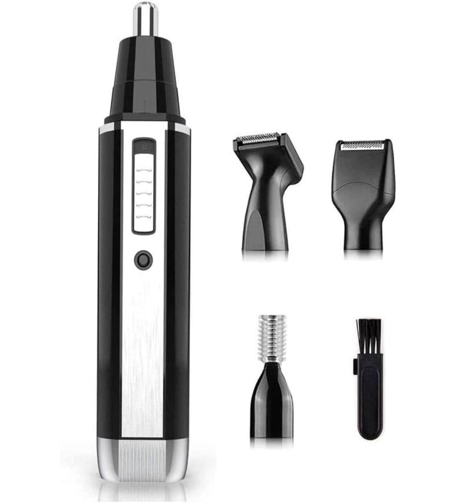 USB Rechargeable 4-in-1 Ear & Nose Hair Trimmer Kit - Portable Electric Eyebrow Shaper for Grooming | International Shipping Available - Buy Online on GoSupps.com