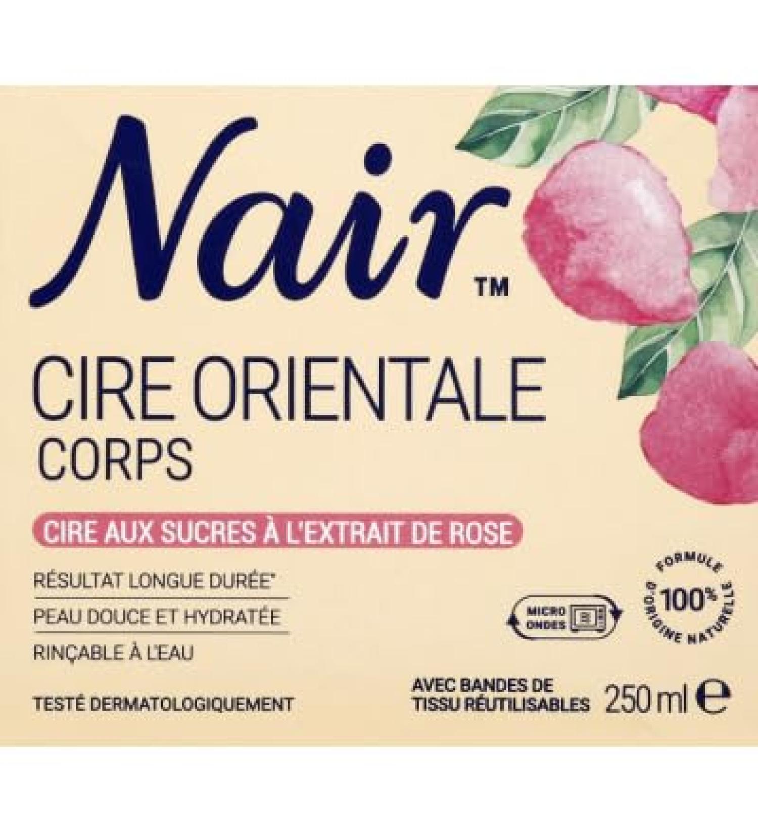 Nair NAIR Oriental wax hot wax with sugars Formula 100% natural origin - jar 250 ml Soft and hydrated skin