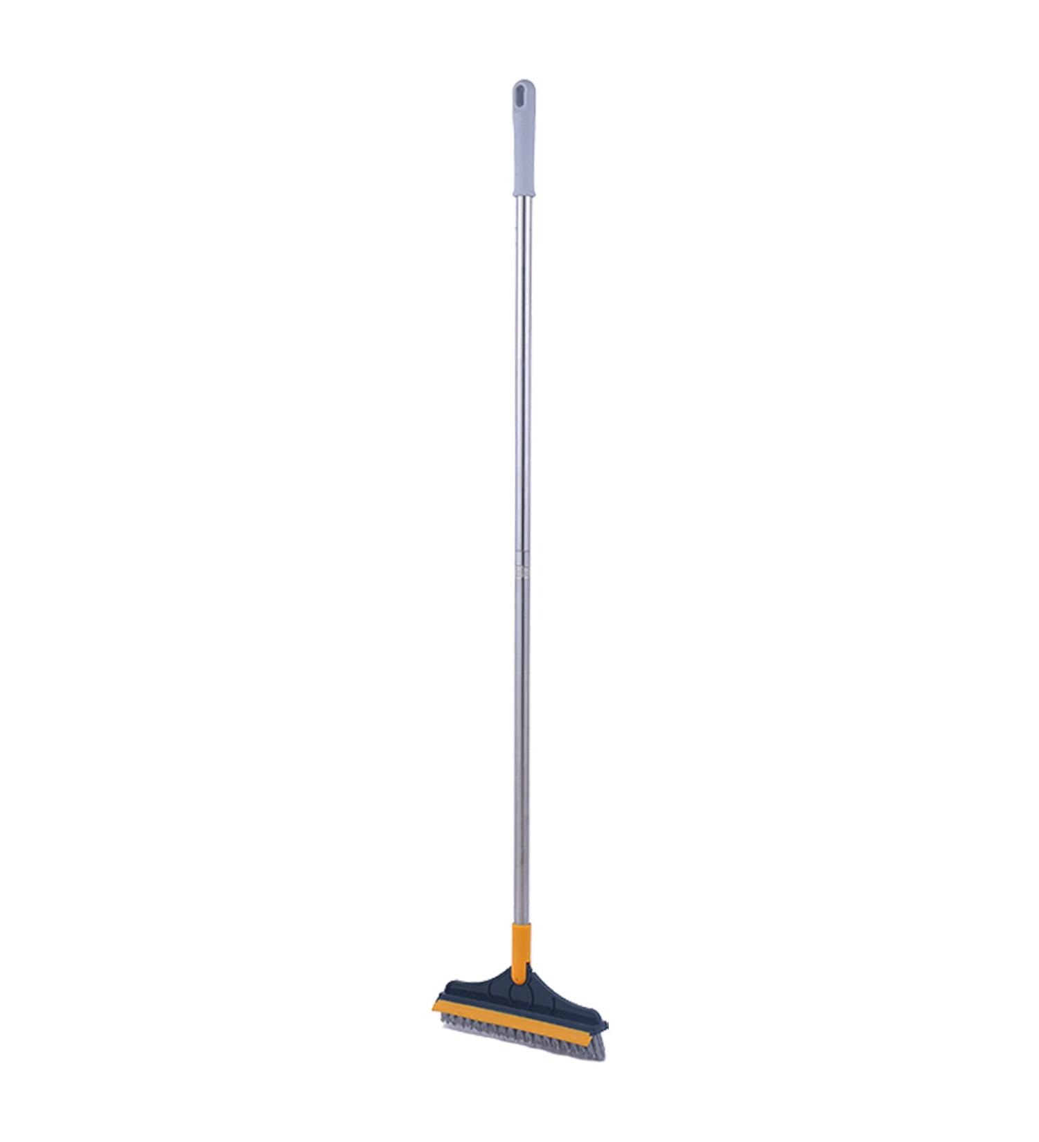 Floor Scrub Brush with Long Handle - 2 in 1 Cleaning Scrub Brush - Adjustable V-Shaped Floor Brush Scrubber 120 Degree Triangular Rotating Brush Head - Buy Online on GoSupps.com