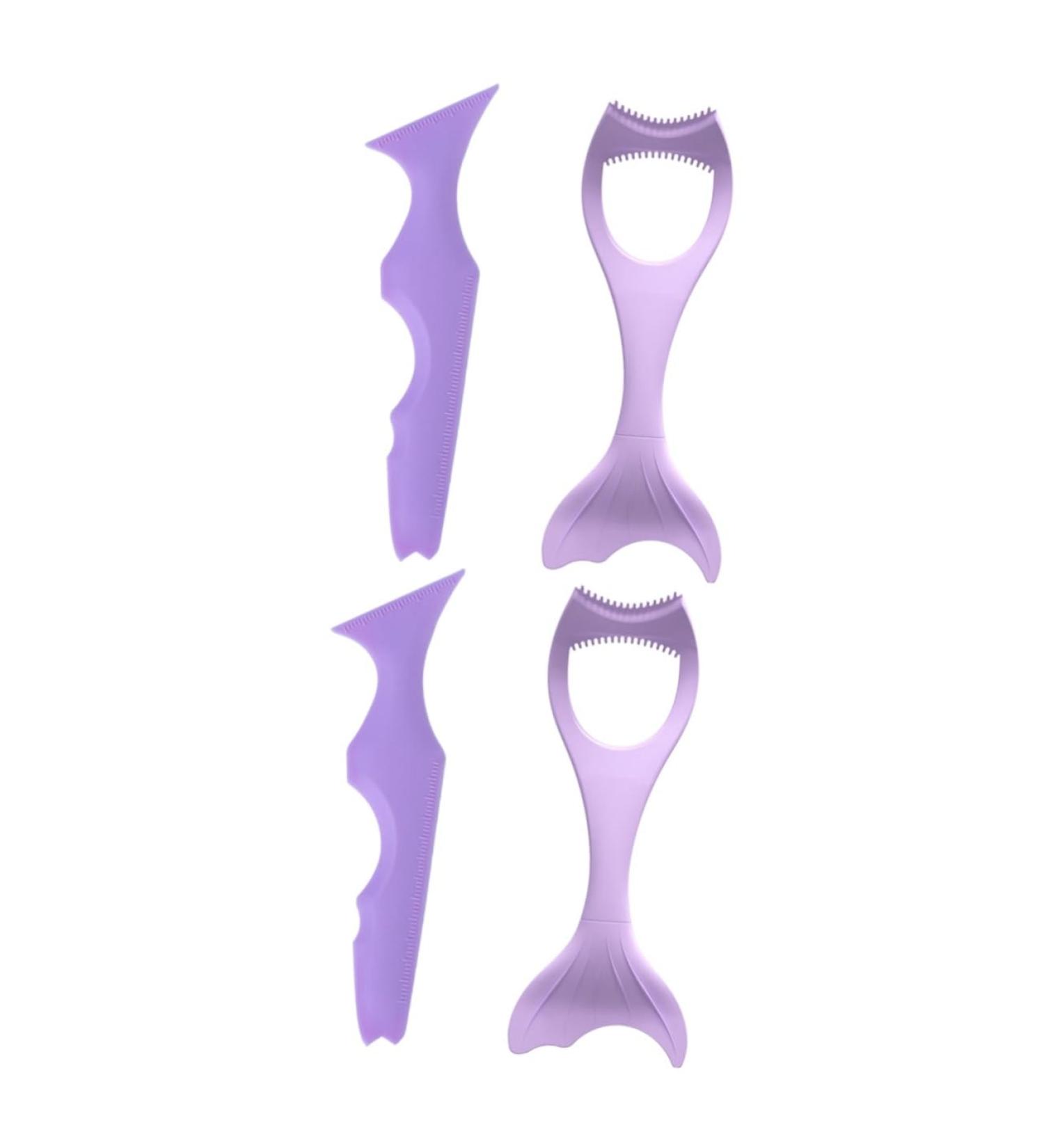MAGICLULU 4 Pcs Eyeliner Stencils Mascara Tool Aids Beauty Tools De Para Gelatinas Purple Cosmetic 15x5.7cmx2pcs - Buy Online on GoSupps.com