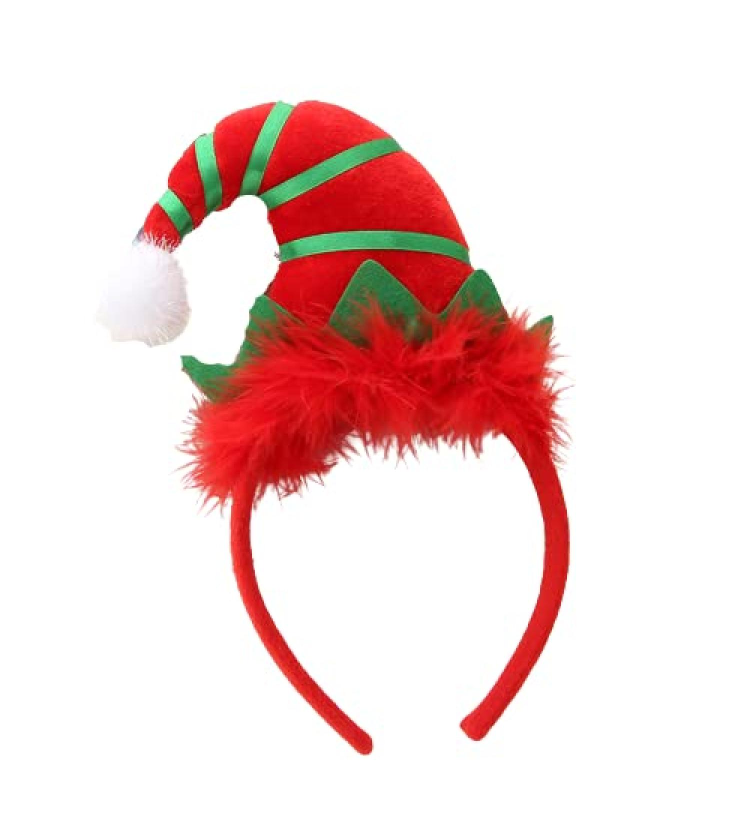 Christmas Reindeer Antlers Headband Christmas Hats Hair Hoop Cute Makeup Hair Bands Headpiece Xmas Party Costume Hair Accessoriess Red 15*26cm - Buy Online on GoSupps.com