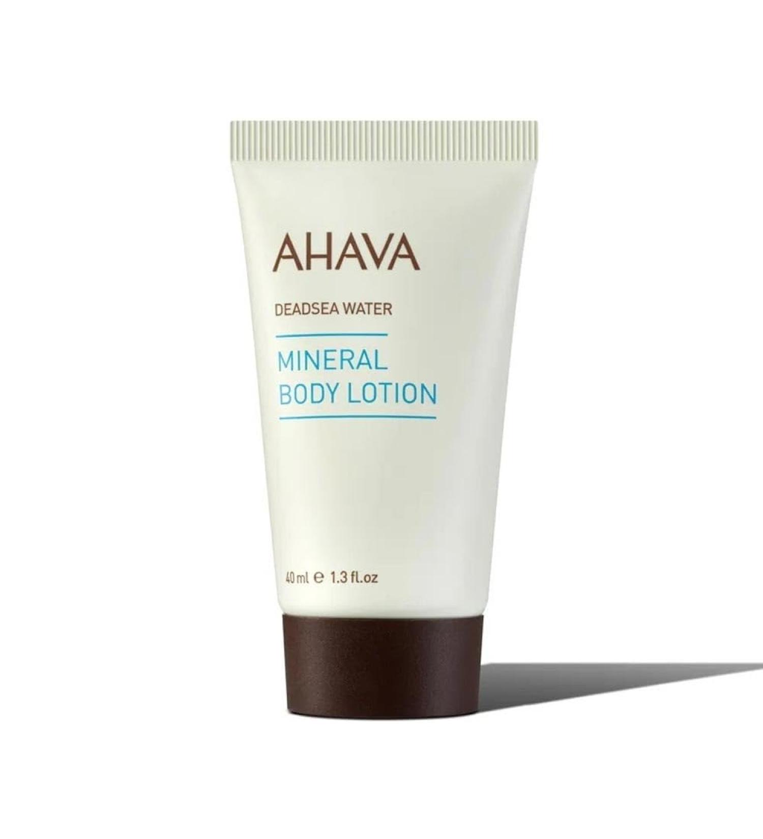 AHAVA Dead Sea Water Mineral Body Lotion - Daily Moisturizing & Hydrating Body Lotion with Osmoter Exclusive blend of Dead Sea Minerals & Nourishing Botanical Extracts Original 1.3 fl.oz