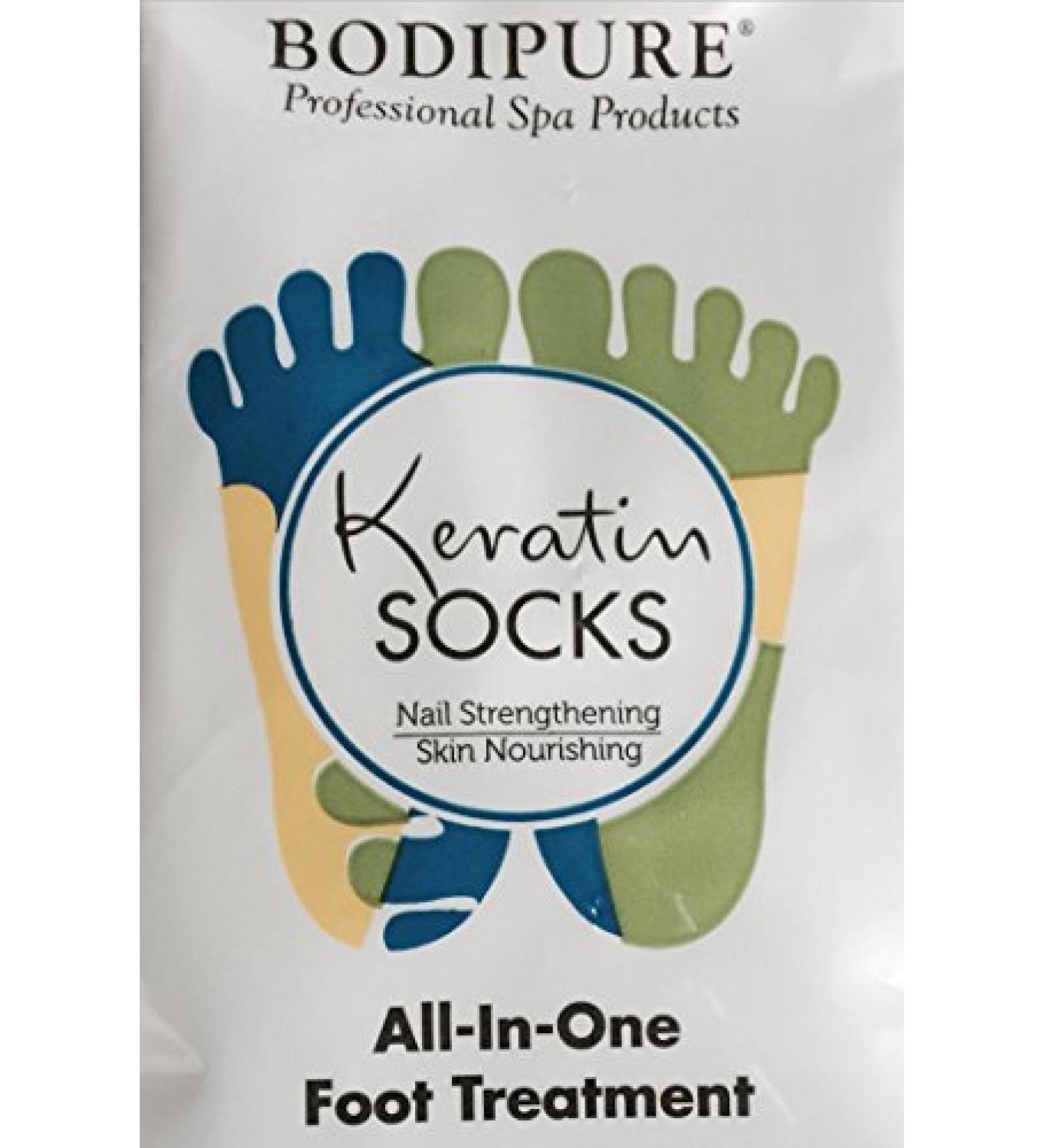 Bodipure Keratin Socks - All-In-One Foot Treatment (13 Pack) - Buy Online on GoSupps.com