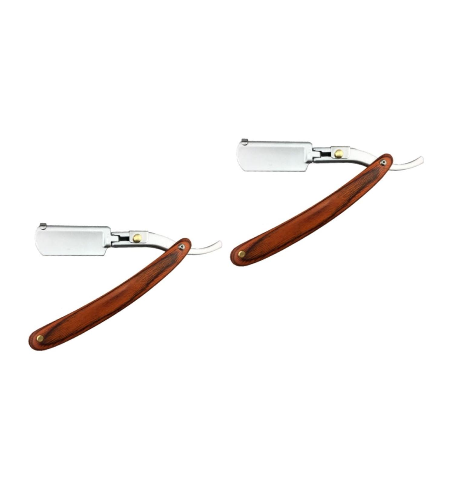 Minkissy Men's Razor Set - 2 Stainless Steel Hand Razors for Precision Shaving & Beard Care - Buy Online on GoSupps.com