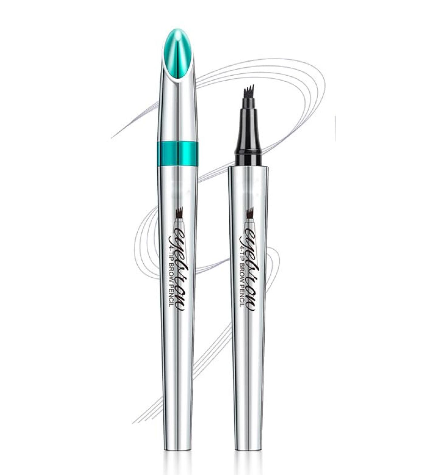 Eyebrow Pencil Quad-Tip Split Eyebrow Pencil Highly Effective Filler for a Long-Lasting Natural Wild Eyebrow Look Natural and Long-Lasting 5 Colors to Choose From (5) - Buy Online on GoSupps.com