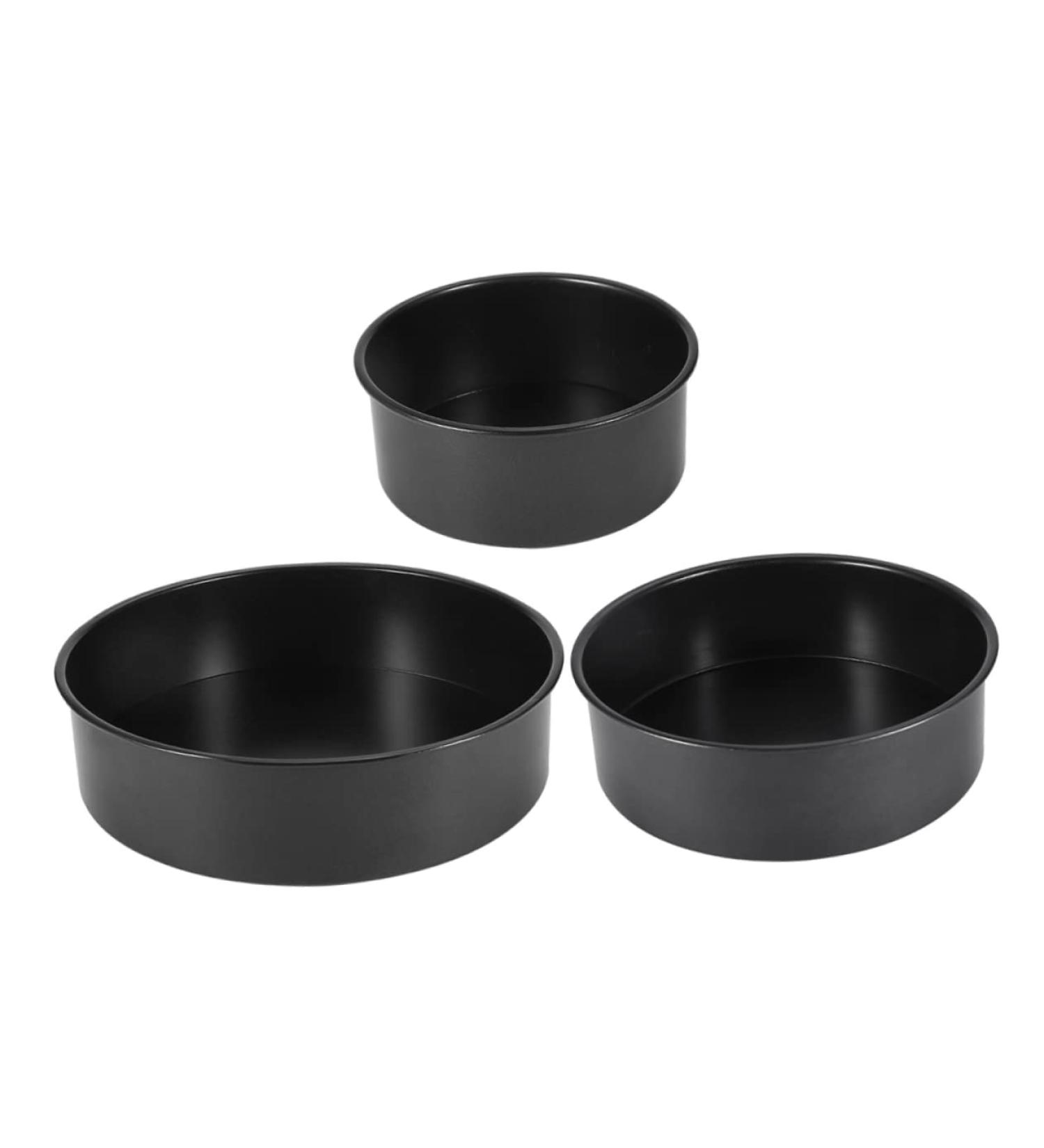 Zerodeko 3pcs Set Chiffon Cake Mold Mini Cake Pans Baking Cake Pan Nonstick Bakeware Deep Cake Pans Dessert Molds Cheesecake Pan Round Cake Pans Wedding Cooking Utensils Bread Carbon Steel - Buy Online on GoSupps.com