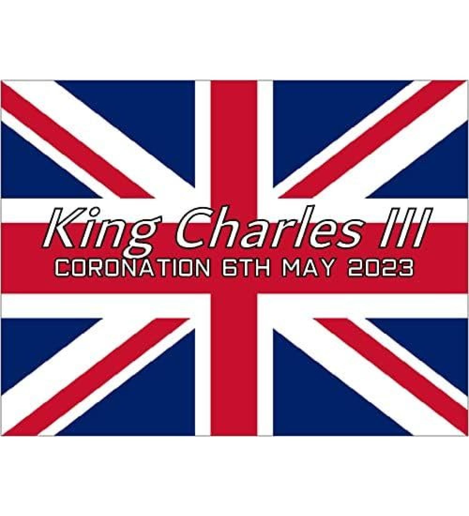 King Charles III Coronation May 2023 Edible Icing Decoration 20x27cm Rectangle Cake Topper
