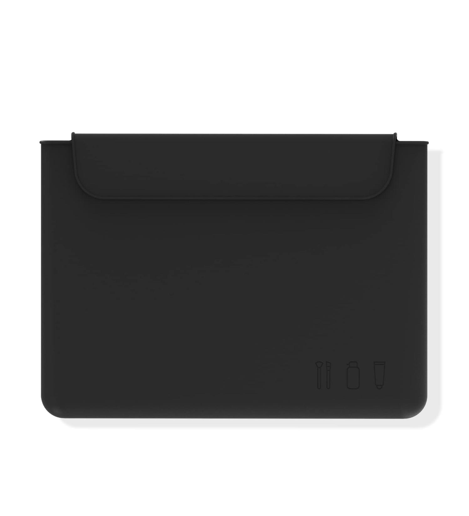 FERYES Silicone Makeup Bag - Premium Travel Toiletry Bag for Women - Easy Carry Cosmetic Bag for Beauty Tools and Brushes (Black) - Buy Online on GoSupps.com