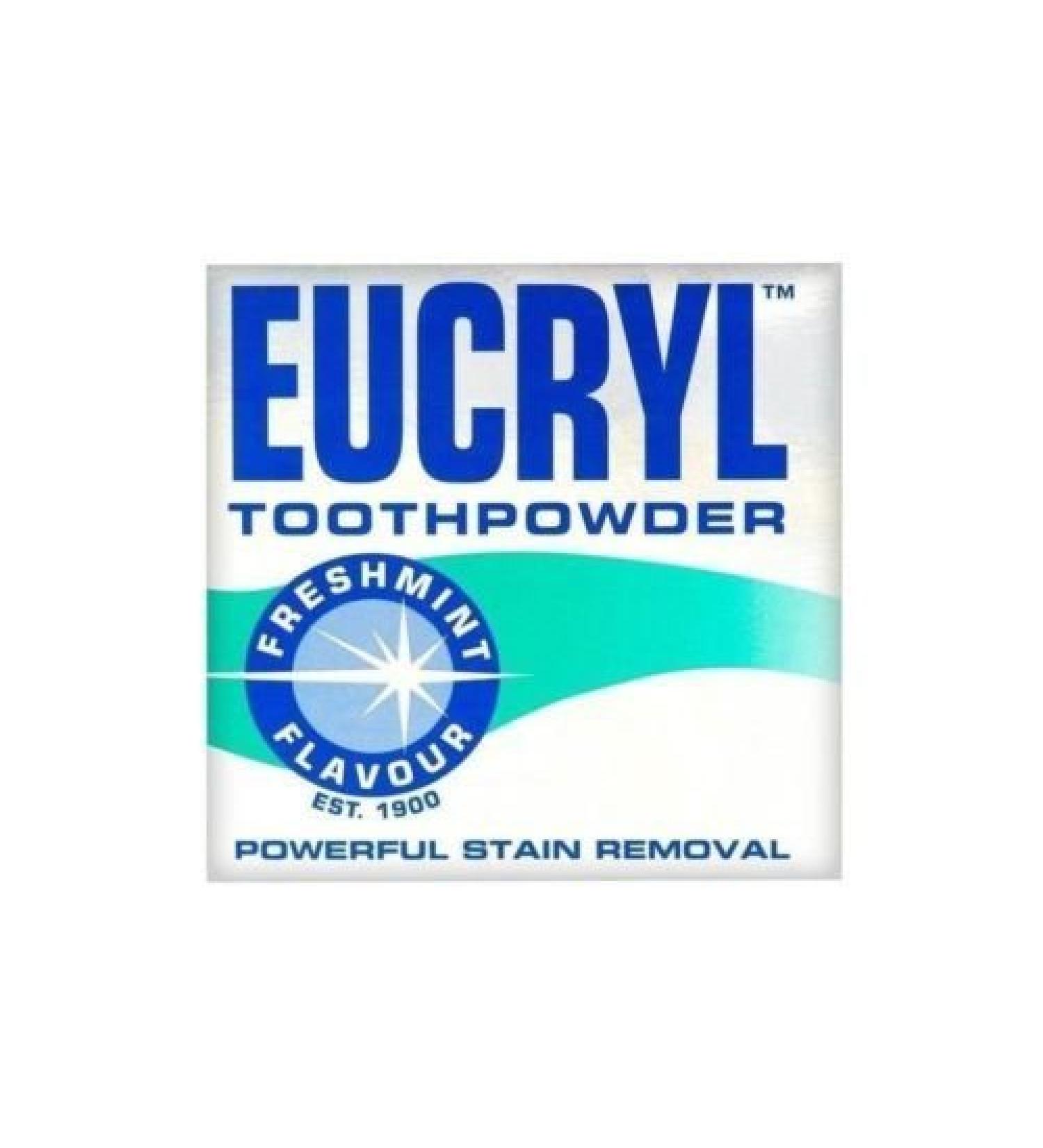 Eucryl 50g Smokers Freshmint Toothpowder - by Eucryl