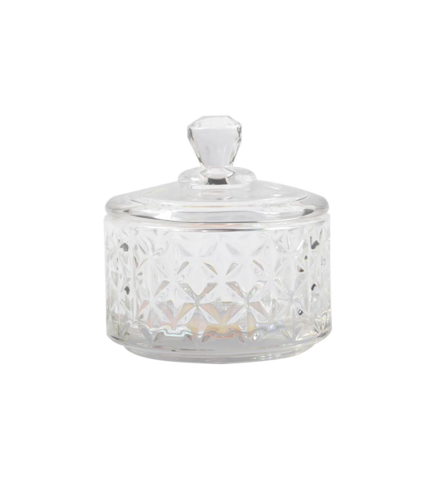 BQAN 60ML Round Crystal Dappen Dish with Lid | Acrylic Liquid Holder for Nail Powder | Monomer Acrylic Nail Decor - Buy Online on GoSupps.com